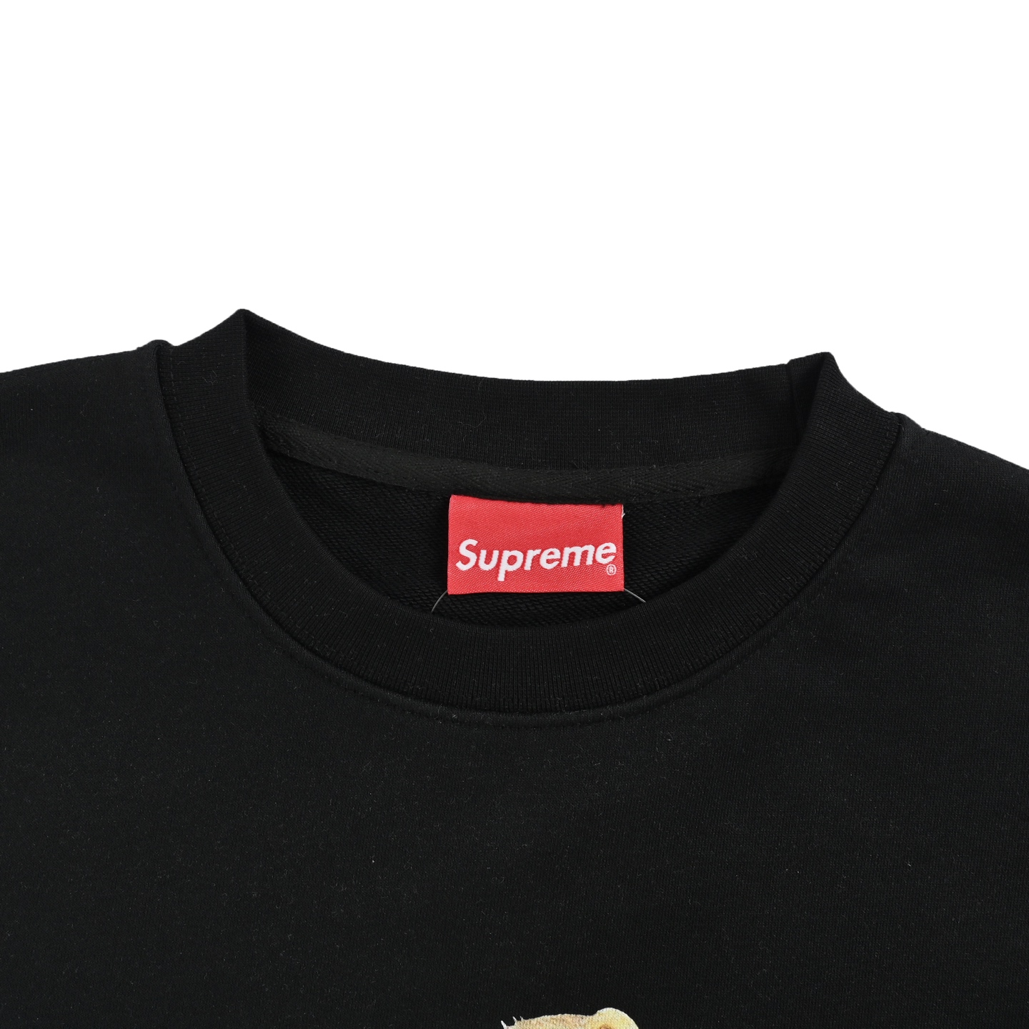 Supreme Lizard Tee 蜥蜴图案logo圆领卫衣 黑色