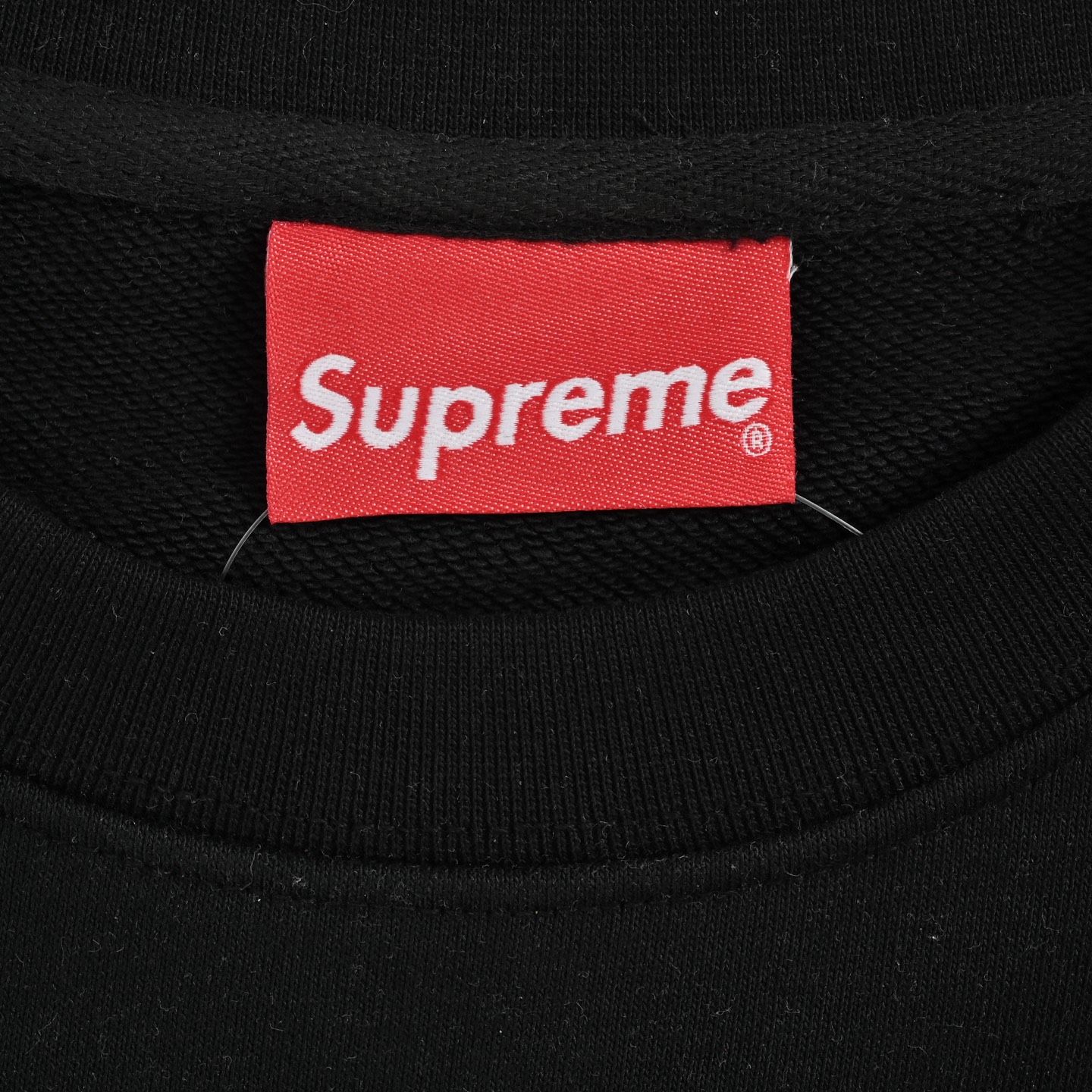 Supreme Lizard Tee 蜥蜴图案logo圆领卫衣 黑色
