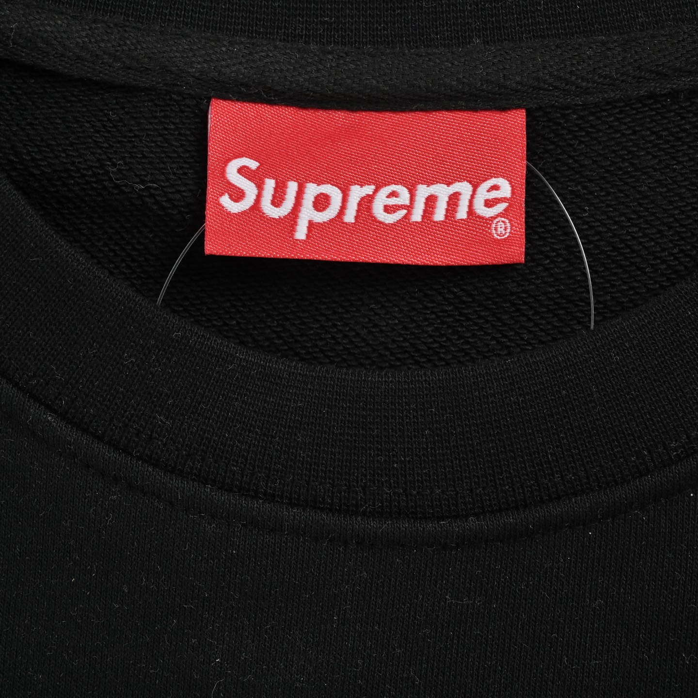Supreme Varsity Tee 卡通logo字母印花圆领卫衣 黑色