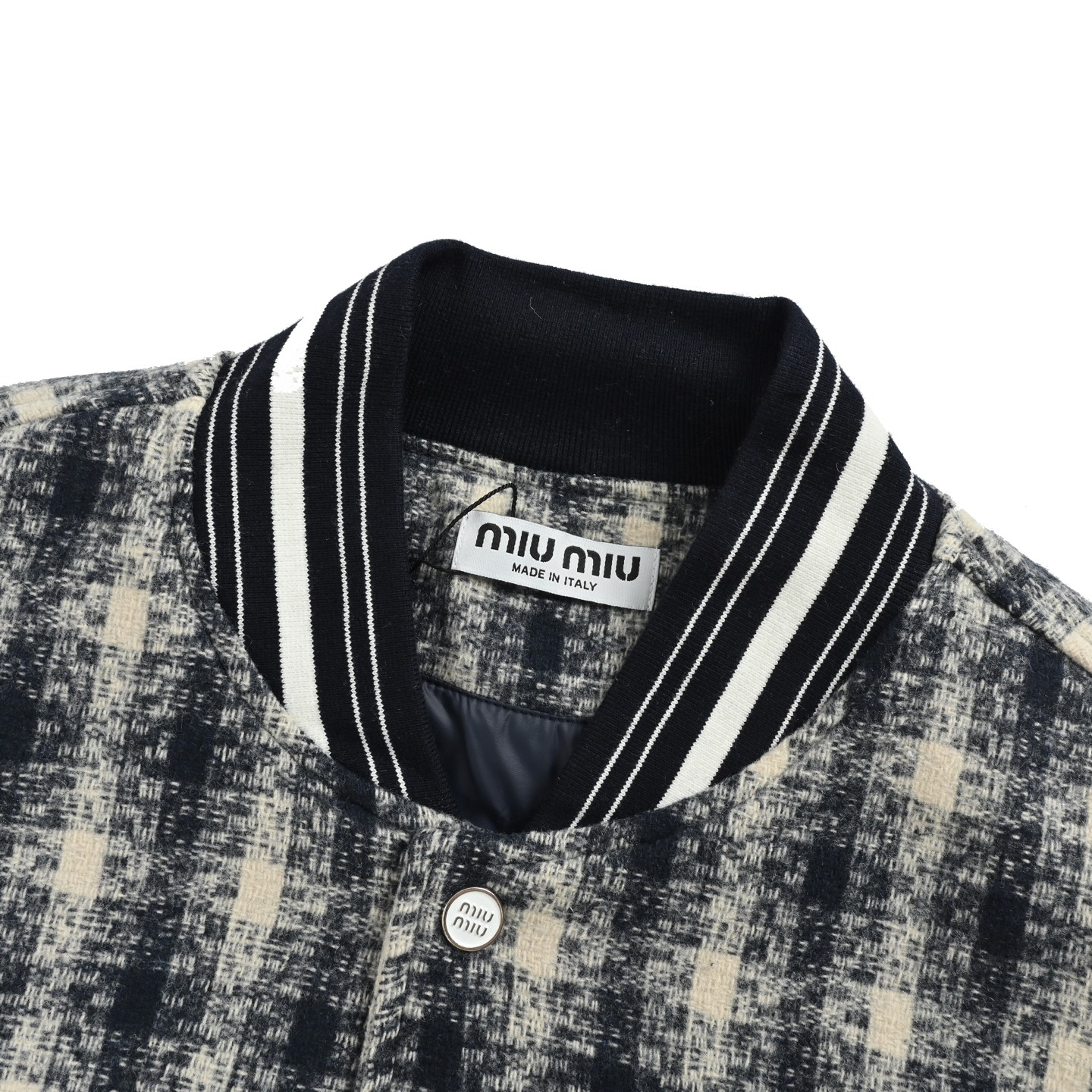 Miumiu/缪缪 贴布刺绣拼接棒球服夹克外套