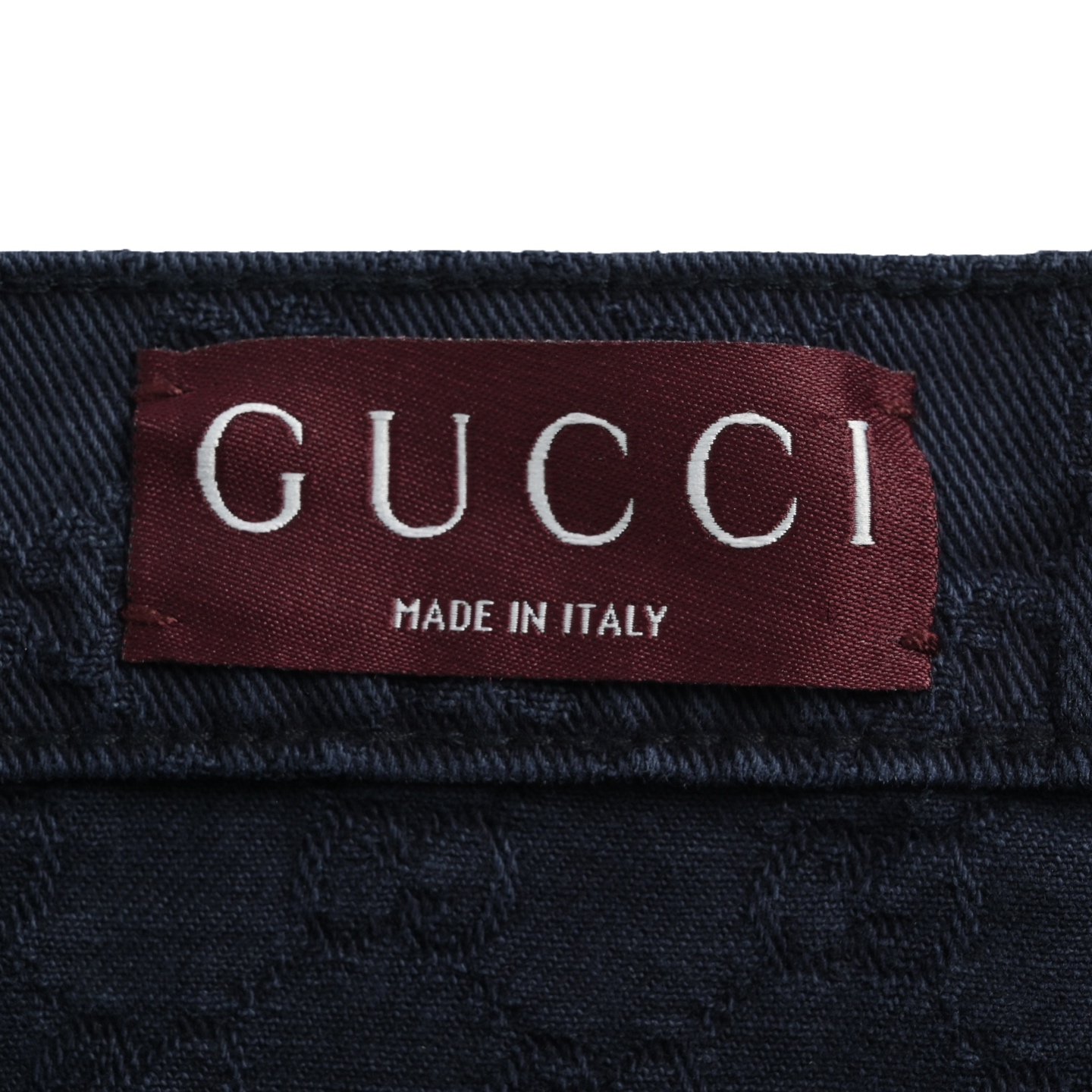 Gucci/古驰 暗纹满印提花渐变牛仔裤