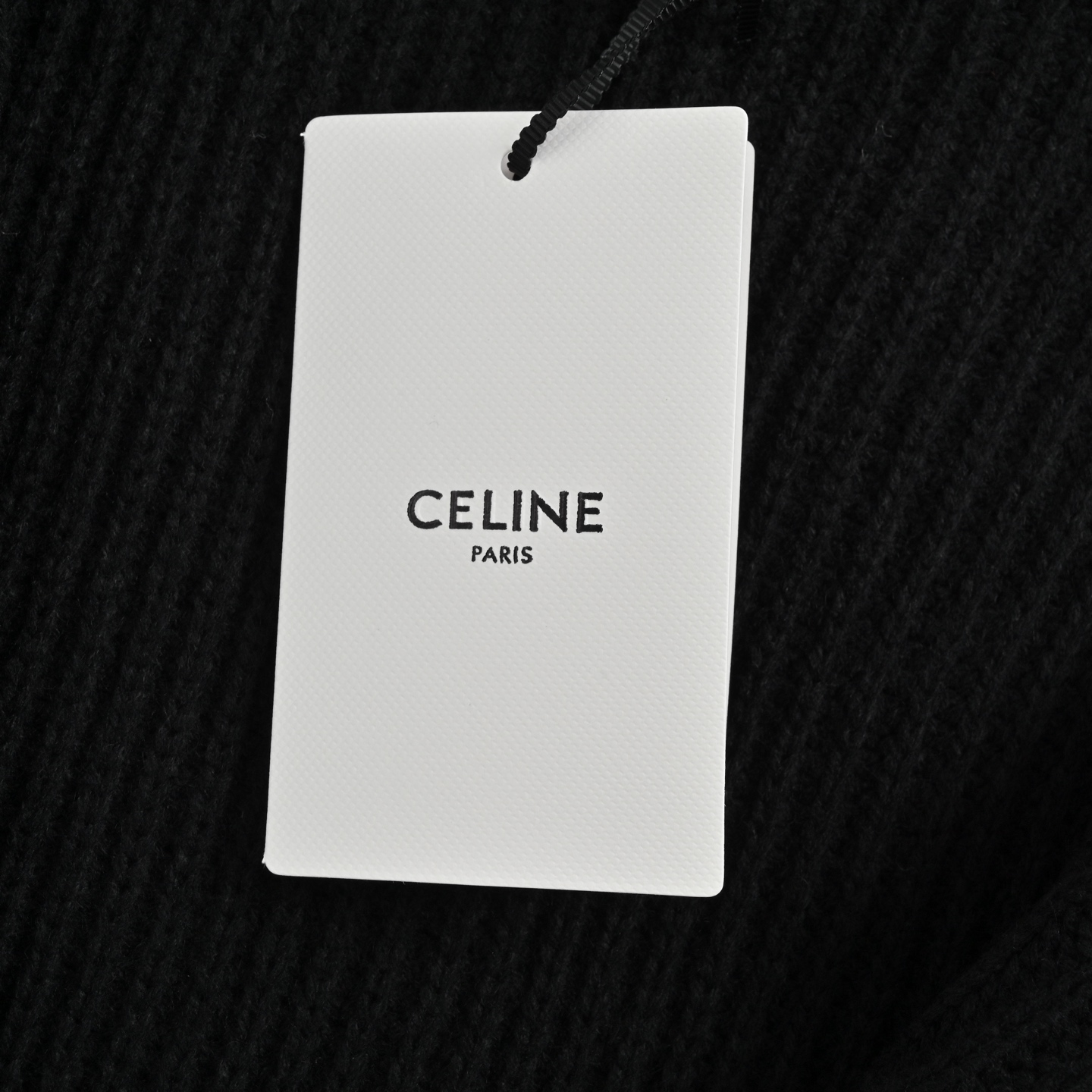 Celine/赛琳 刺绣标识拉链针织连帽毛衣外套