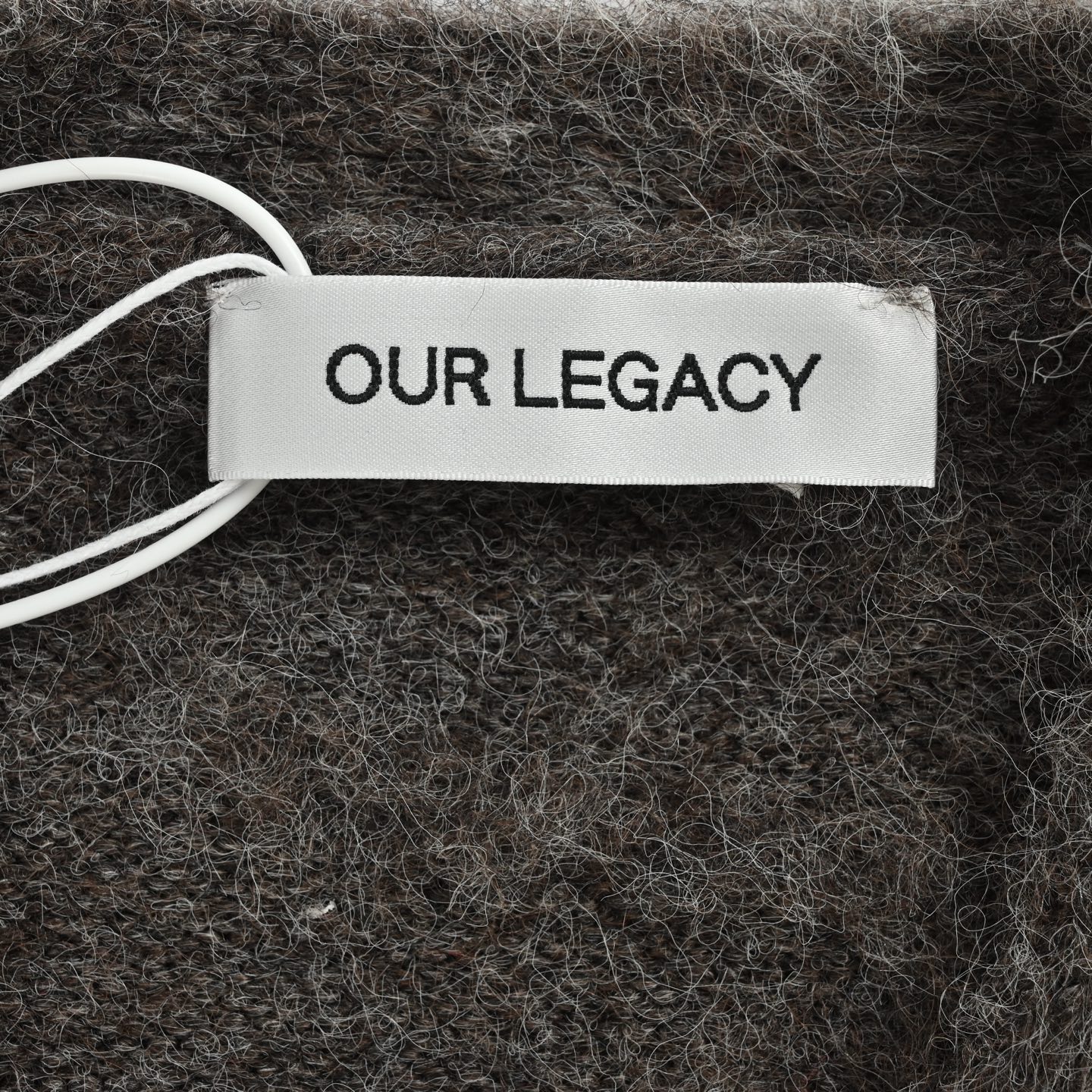 OUR LEGACY 灰马海毛开衫外套