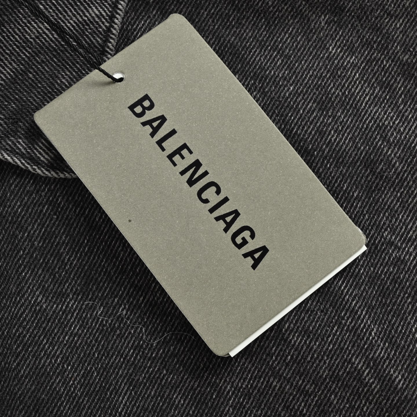 Balenciaga/巴黎世家 后背烫钻字母牛仔外套