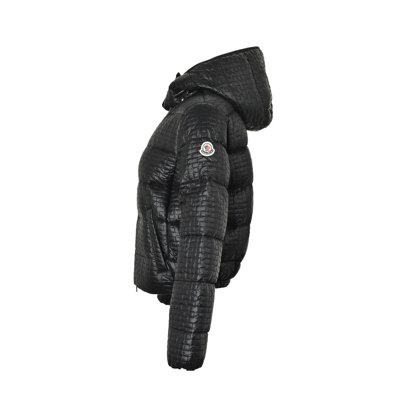 Moncler/蒙口 25Fw 几何绗缝连帽羽绒服 Moncler GISORS女士羽绒服 奶油白配色＋华