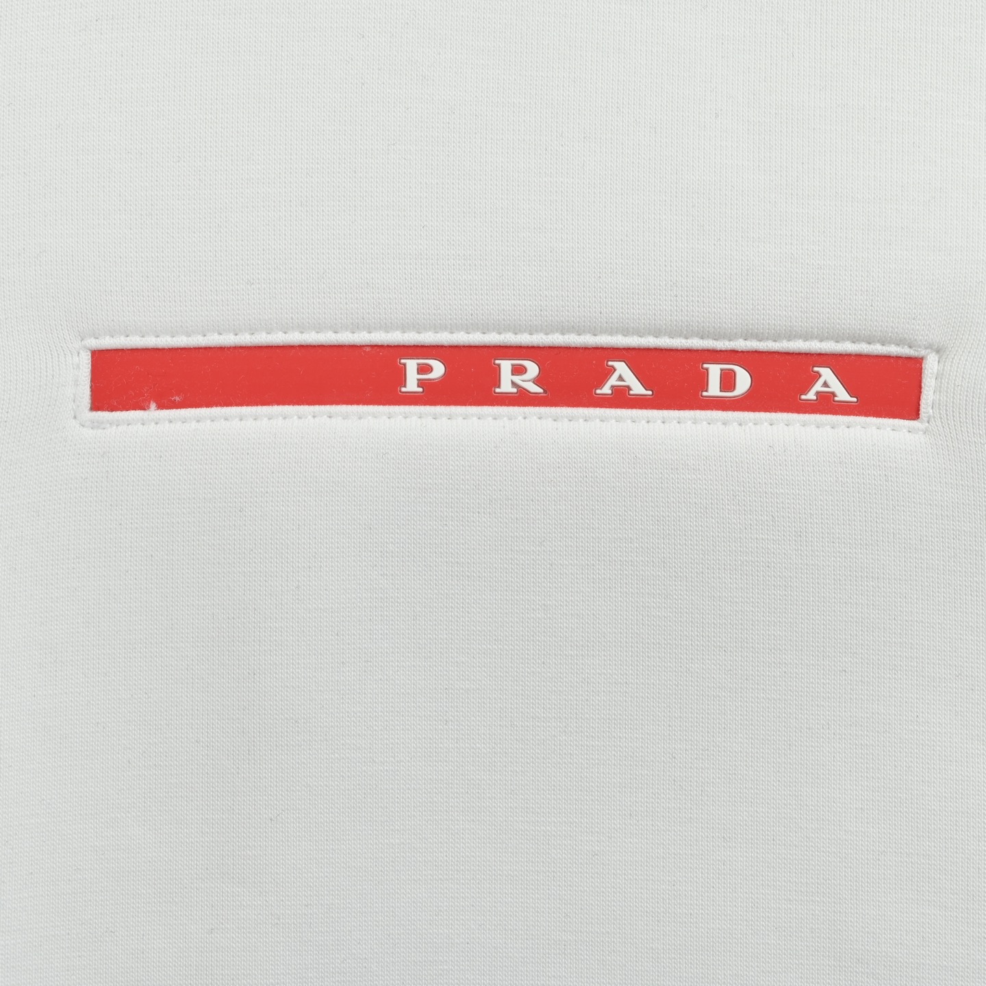 Prada/普拉达 经典红色饰条拉链连帽外套 Prada/普拉达连帽外套 白色 黑色
