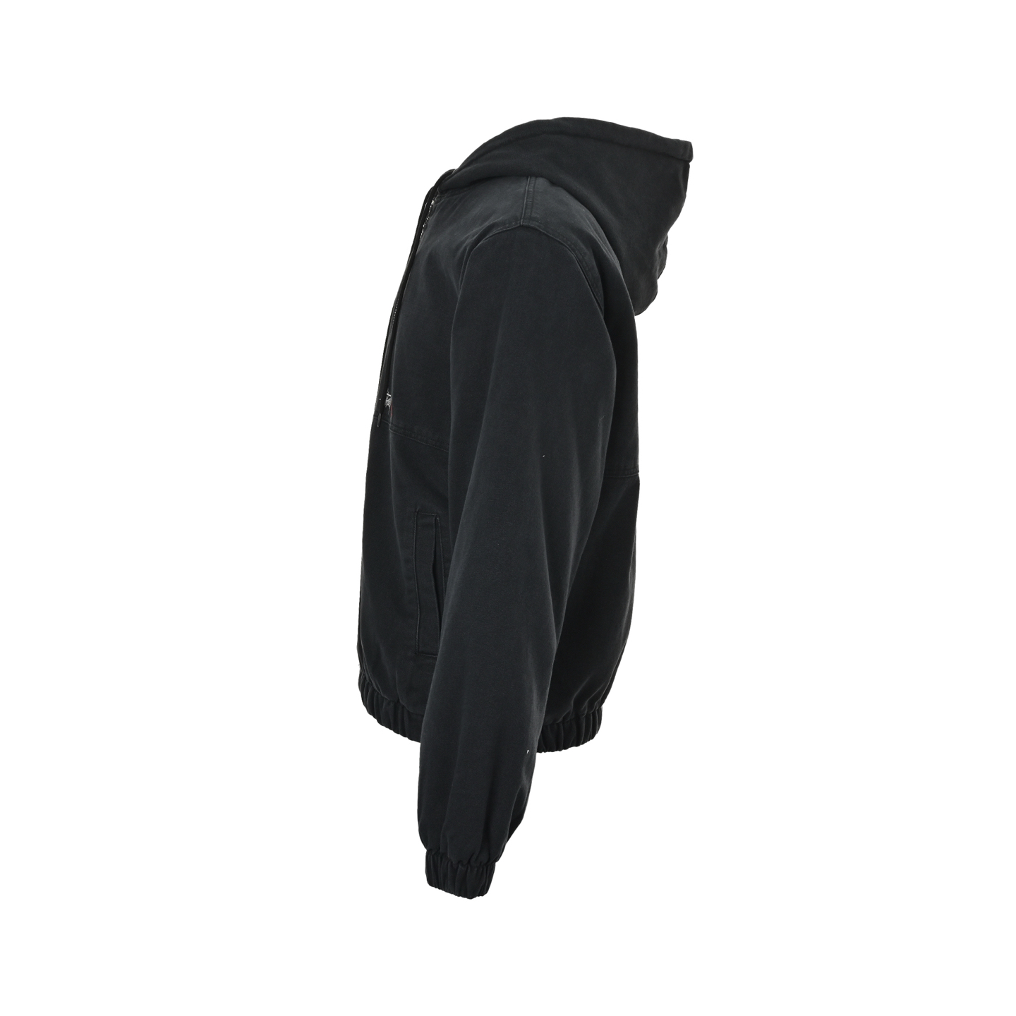 Stussy/斯图西 水洗做旧字母刺绣Logo拉链棉服外套