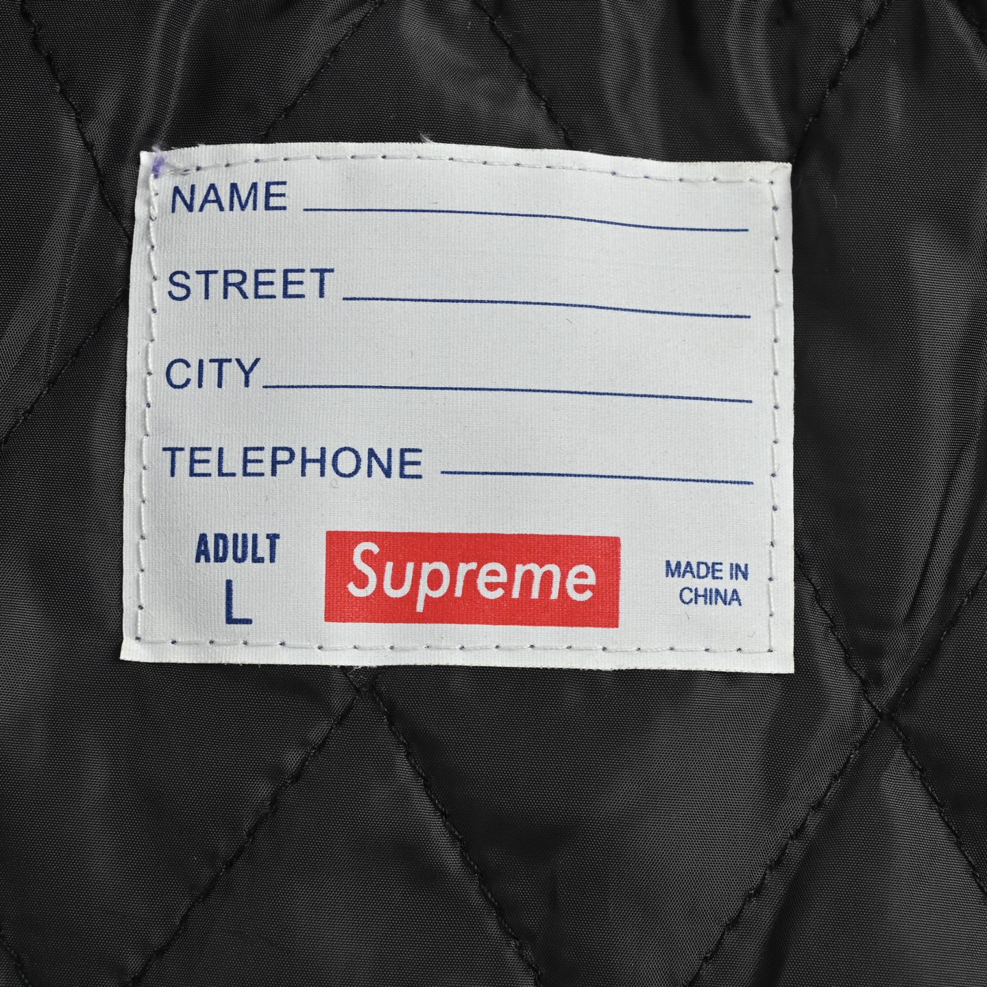 Supreme 雪尼尔贴花图案校队长袖棒球服 美式潮流夹克