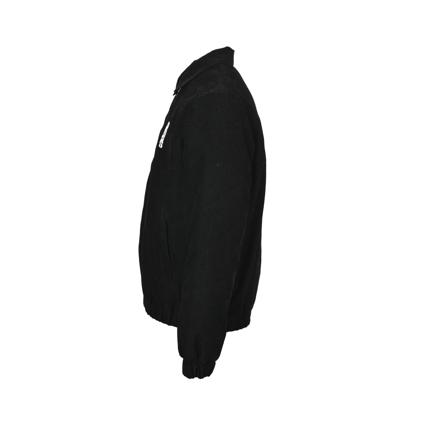 Chrome Hearts/克罗心 25Fw 灯芯绒植绒刺绣棉服外套 采用订色订染指绒面,手感舒适 进口面料进行制作,厚度加厚,有垂感又有轮廓型,上身就是一个舒适 对微胖身型包容性强,穿上瞬间瘦五斤! 前幅后幅刺绣元素# 刺绣 进口田岛高密度重工刺绣工艺 字体立体 衣身加入成衣洗水加软元素处理,更大大增加了服装的质感!里布采用人丝定制里布! 下摆 宽松收口 双层面料 收口效果好 精致锁边 颜色: 黑色