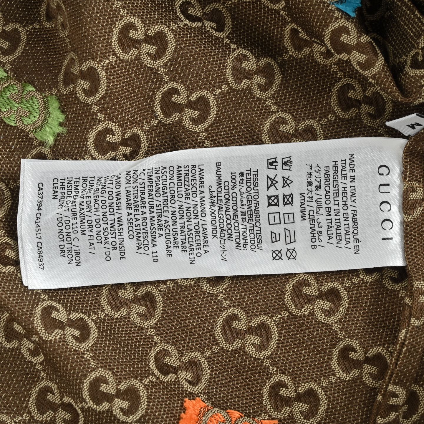 Gucci/古驰 25Fw GG彩色刺绣满印提花帆布衬衫夹克 Gucci GG提花衬衫