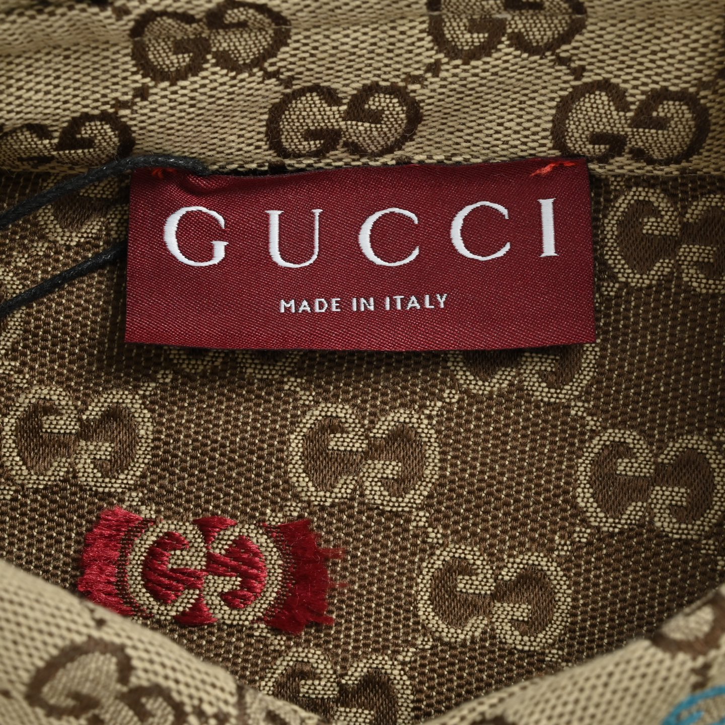 Gucci/古驰 25Fw GG彩色刺绣满印提花帆布衬衫夹克 Gucci GG提花衬衫