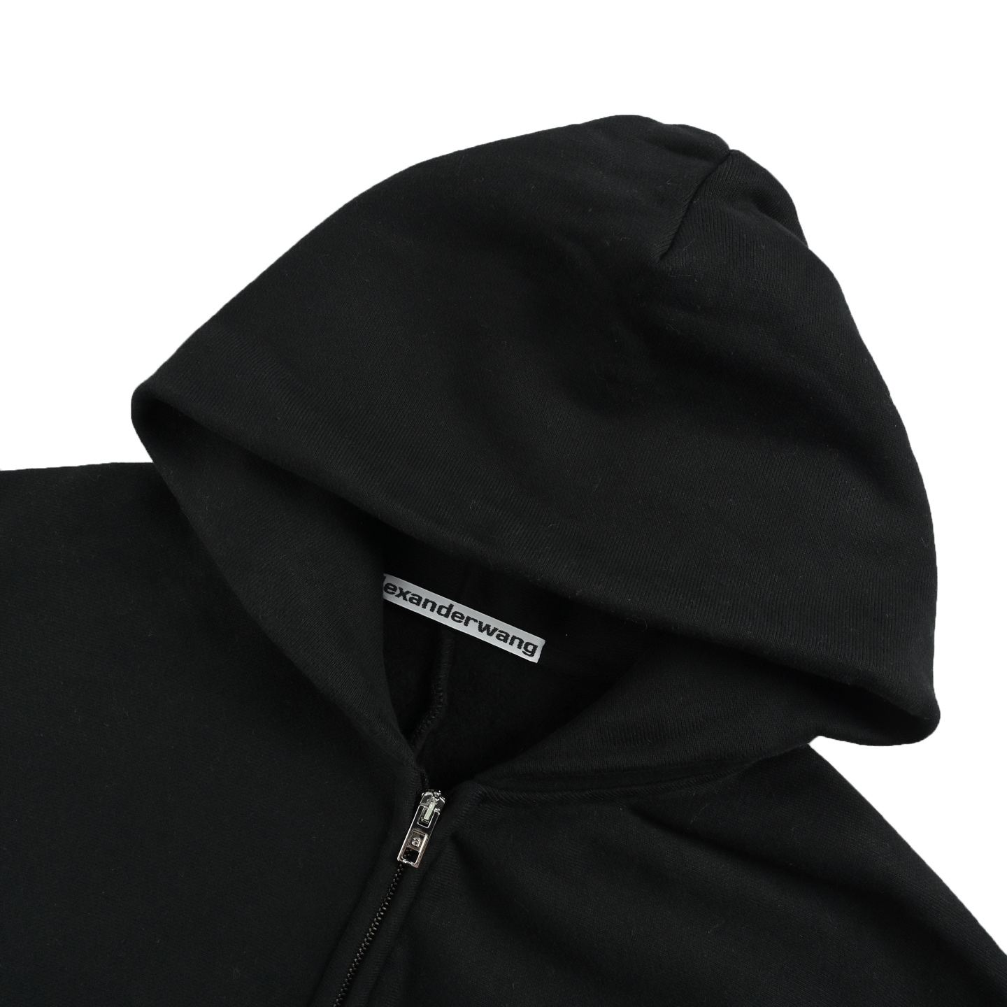 Alexander Wang/亚历山大王 25Fw 纯色廓形拉链连帽外套