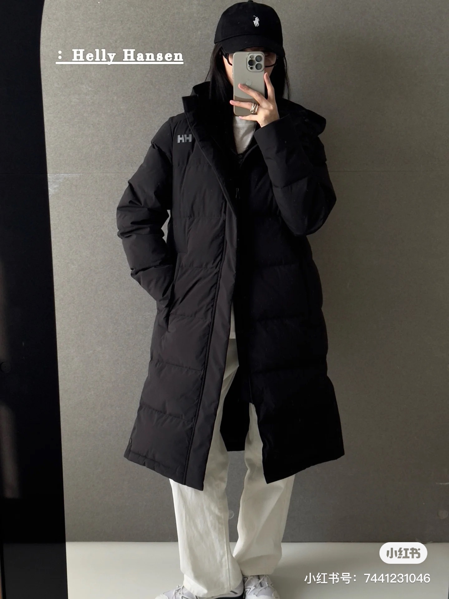 #Hellyhansen/海丽汉森 HH长款连帽羽绒服上身效果