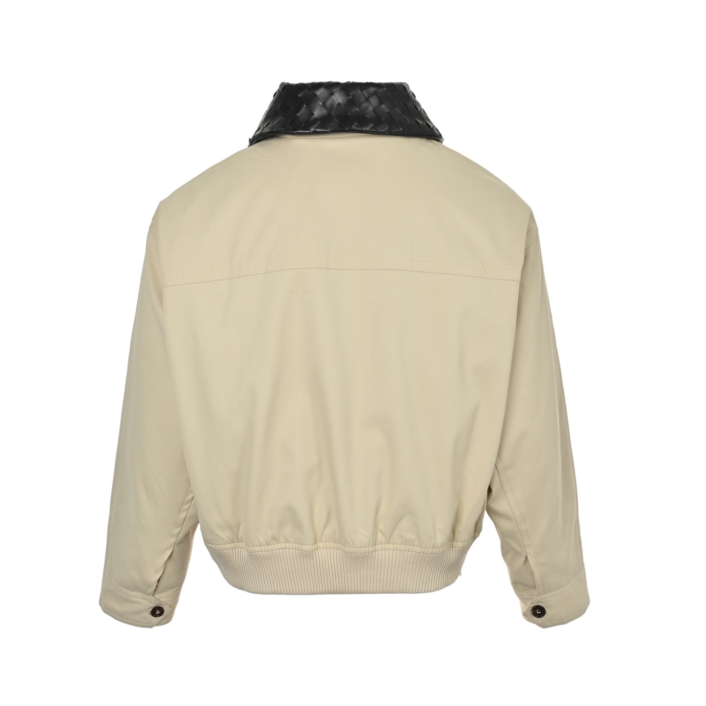 Bottega Veneta/BV 编织小羊皮皮领夹克外套