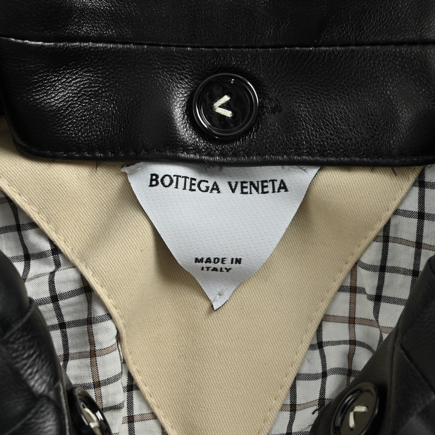 Bottega Veneta/BV 编织小羊皮皮领夹克外套