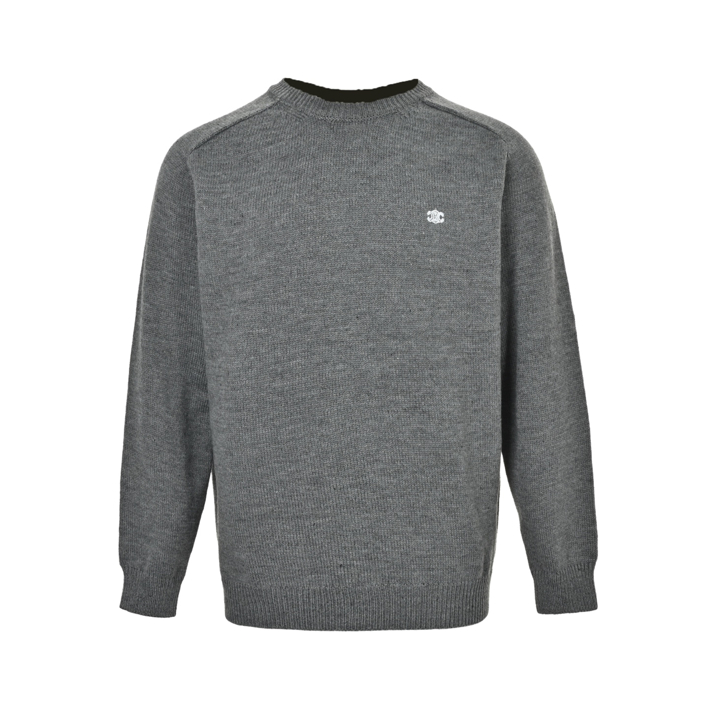 本地自取:  💰260
Celine/赛琳 凯旋门后背字母毛巾绣毛衣
原版杭州国专7900购入，近期的一款热门毛衣，
定纺染纱成分，100%羊毛纱线，
所以裸穿也绝对亲肤超级柔软了，
刺绣采用TAJIMA进口机台加工，后背
定制辅料，做工品质还是非常好的，适合秋冬搭配，版型宽松。
颜色：黑色，白色, 灰色
Size:XS-L