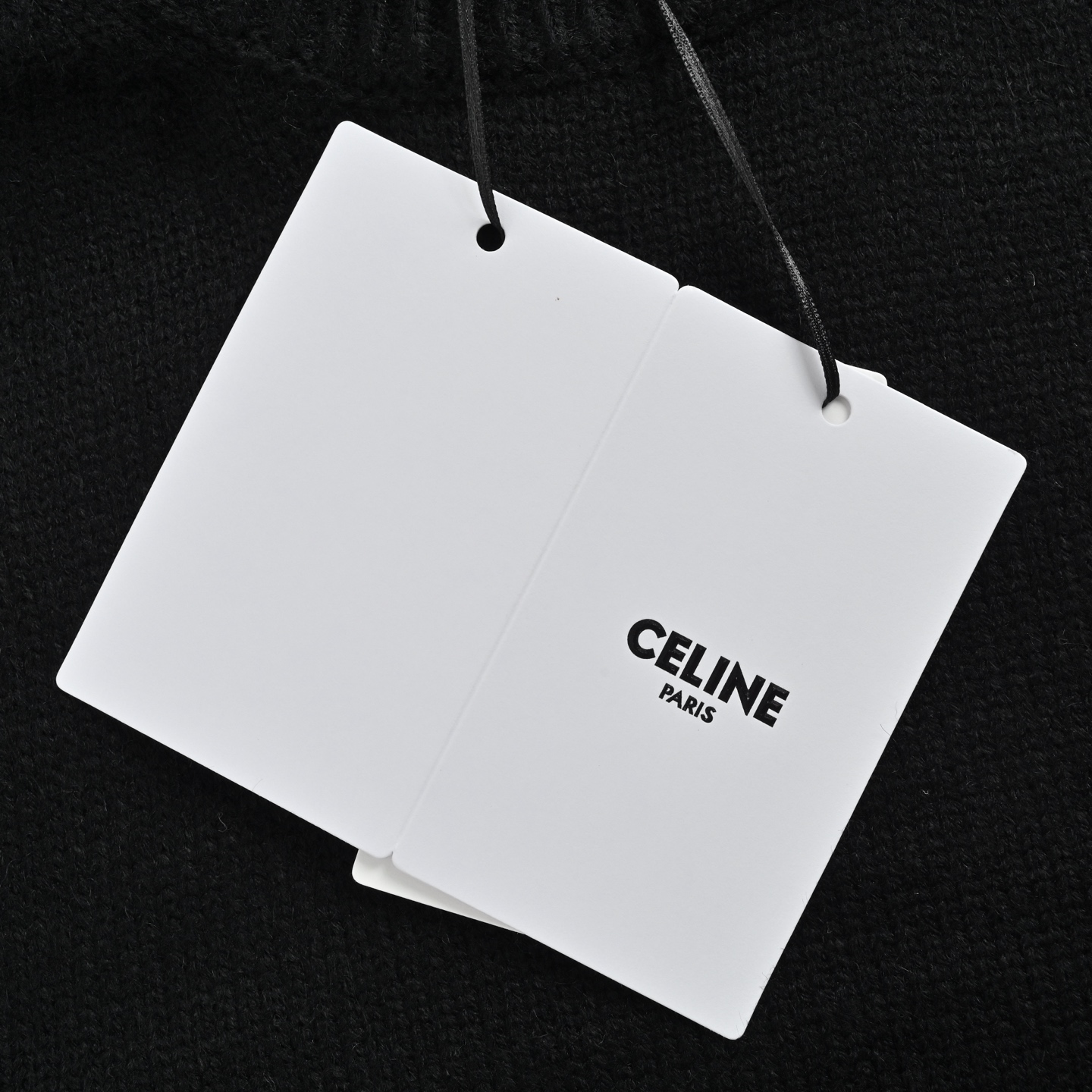 Celine/赛琳 凯旋门后背字母毛巾绣毛衣 黑色 白色 灰色