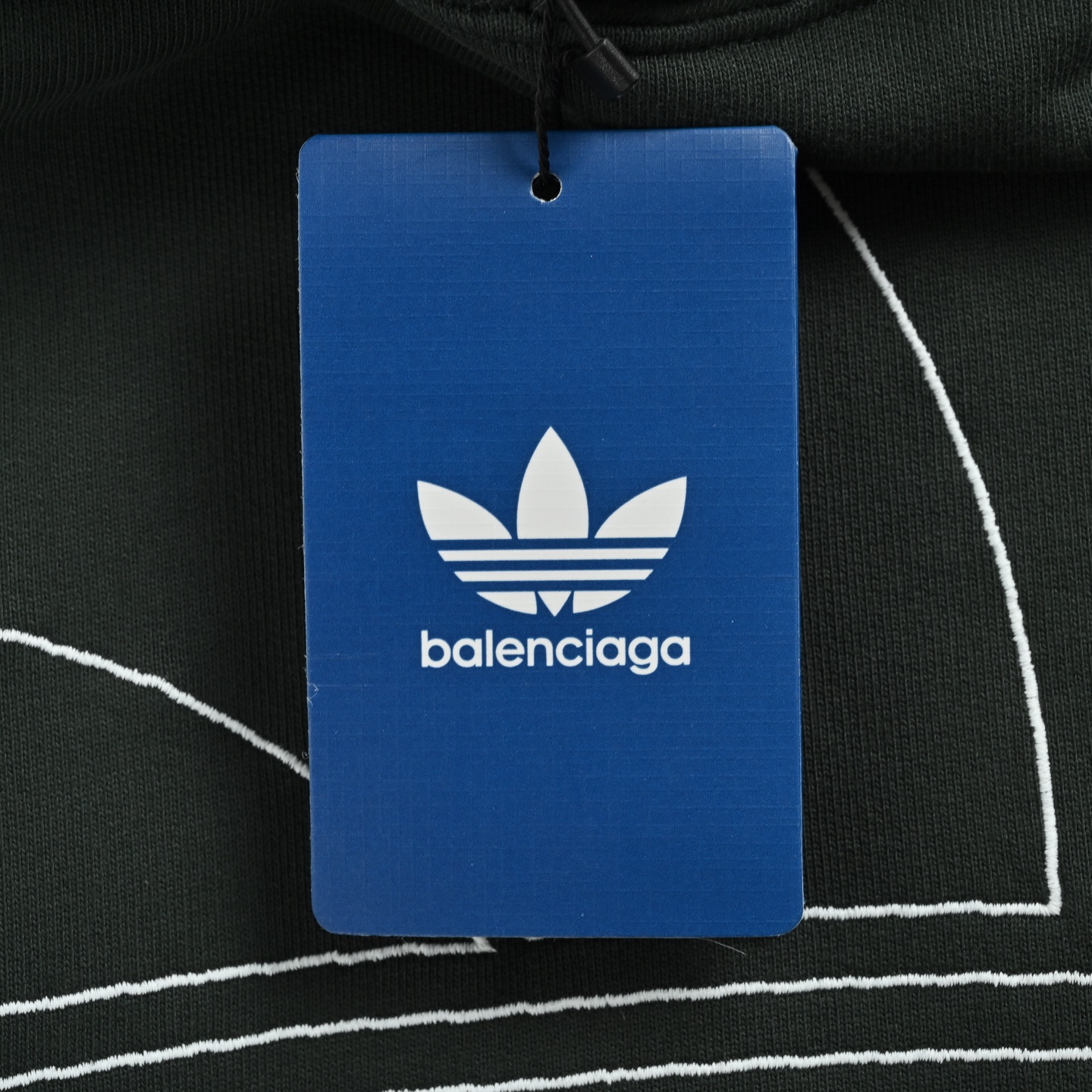 Balenciaga & Adidas 三叶草刺绣连帽卫衣
