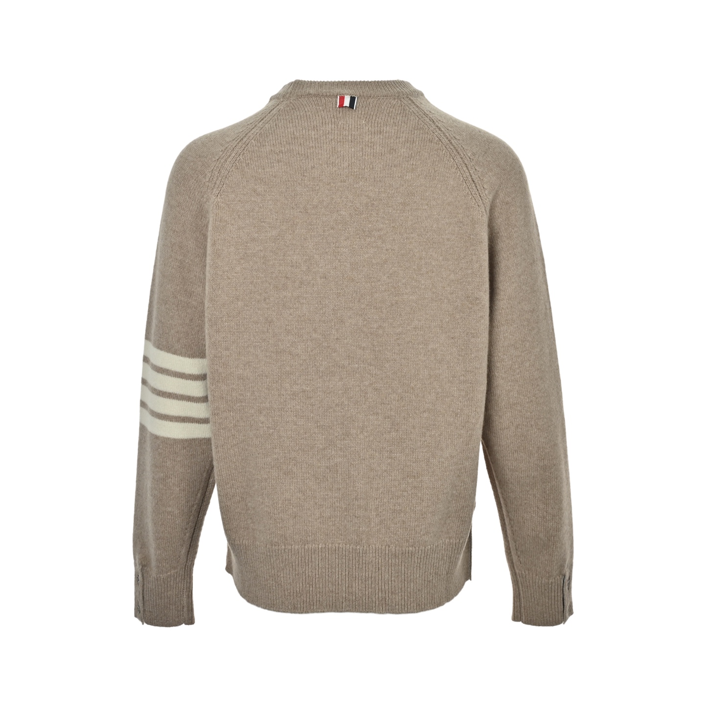 Thom Browne 25Fw K52卡其四杠圆领毛衣