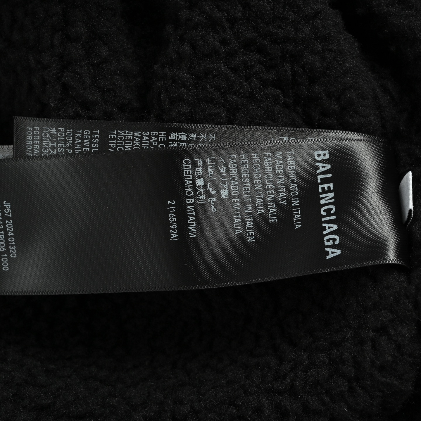 Balenciaga/巴黎世家 滑雪羊羔绒连帽冲锋衣
