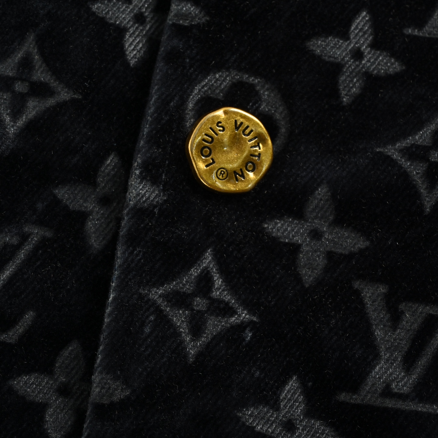 Louis Vuitton/路易威登 火烧云篝火植绒套装牛仔棉服外套