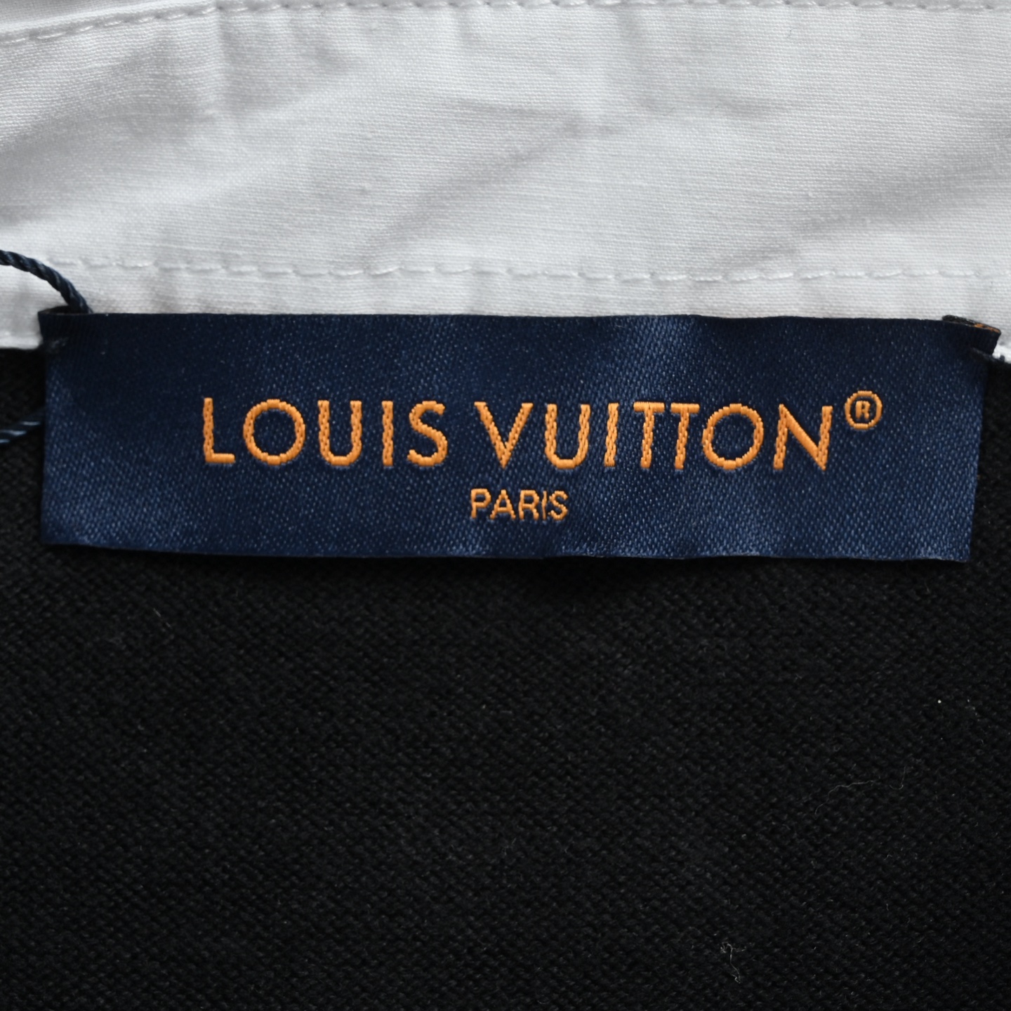 Louis Vuitton/路易威登 25Fw 老花提花拼接翻领毛衣