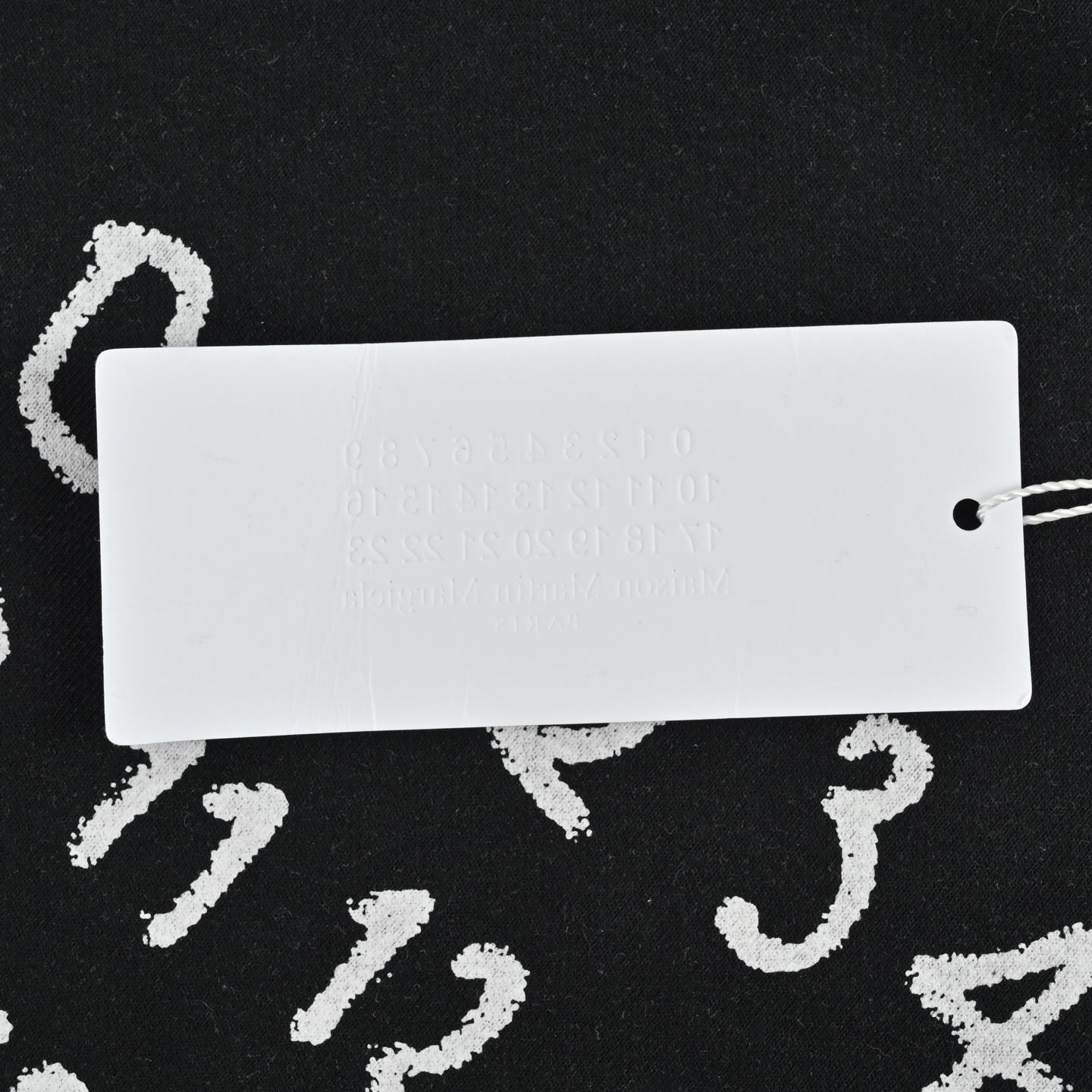 Maison Margiela/马吉拉 数字印花圆领卫衣 黑色