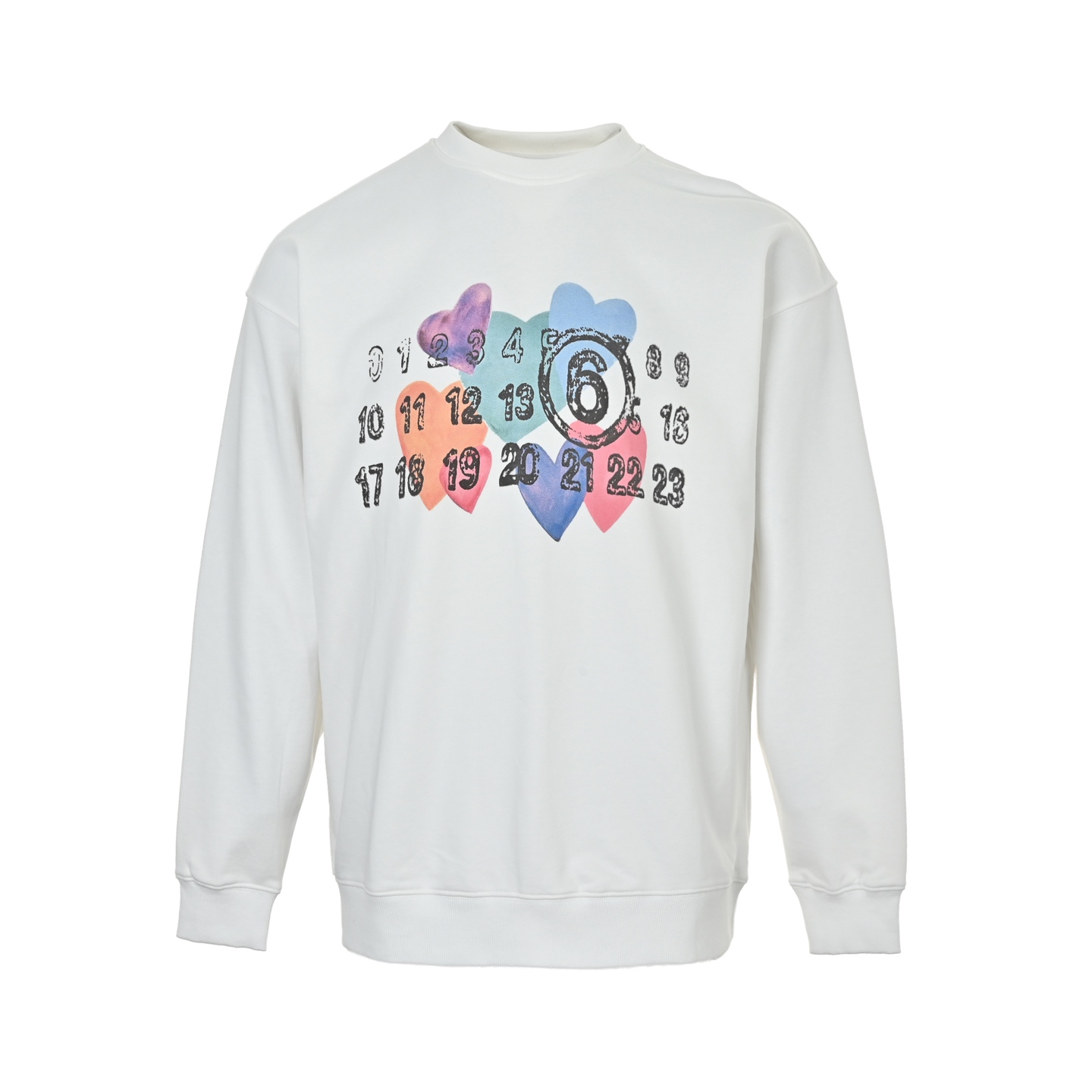 本地自取:💰200
Maison Margiela/马吉拉 爱心数字印花圆领卫衣
颜色:黑色
穿着方式:圆领
面料:棉
男女同款
Size:S-XL