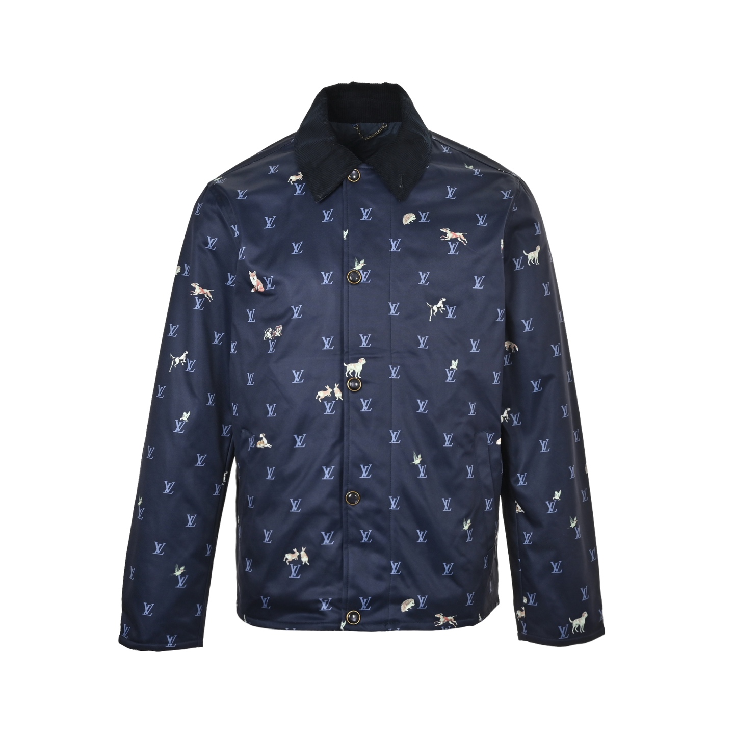 本地自取:💰380
Louis Vuitton/路易威登 动物满印灯芯绒翻领夹克外套
正品25500购入开发,定制斜纹高密度聚酯纤维尼龙面料,定染灯芯绒,春亚纺里布夹棉800,定制工字扣、四合扣、拉链、链条、商标,宽松版型
Size:46 48 50 52