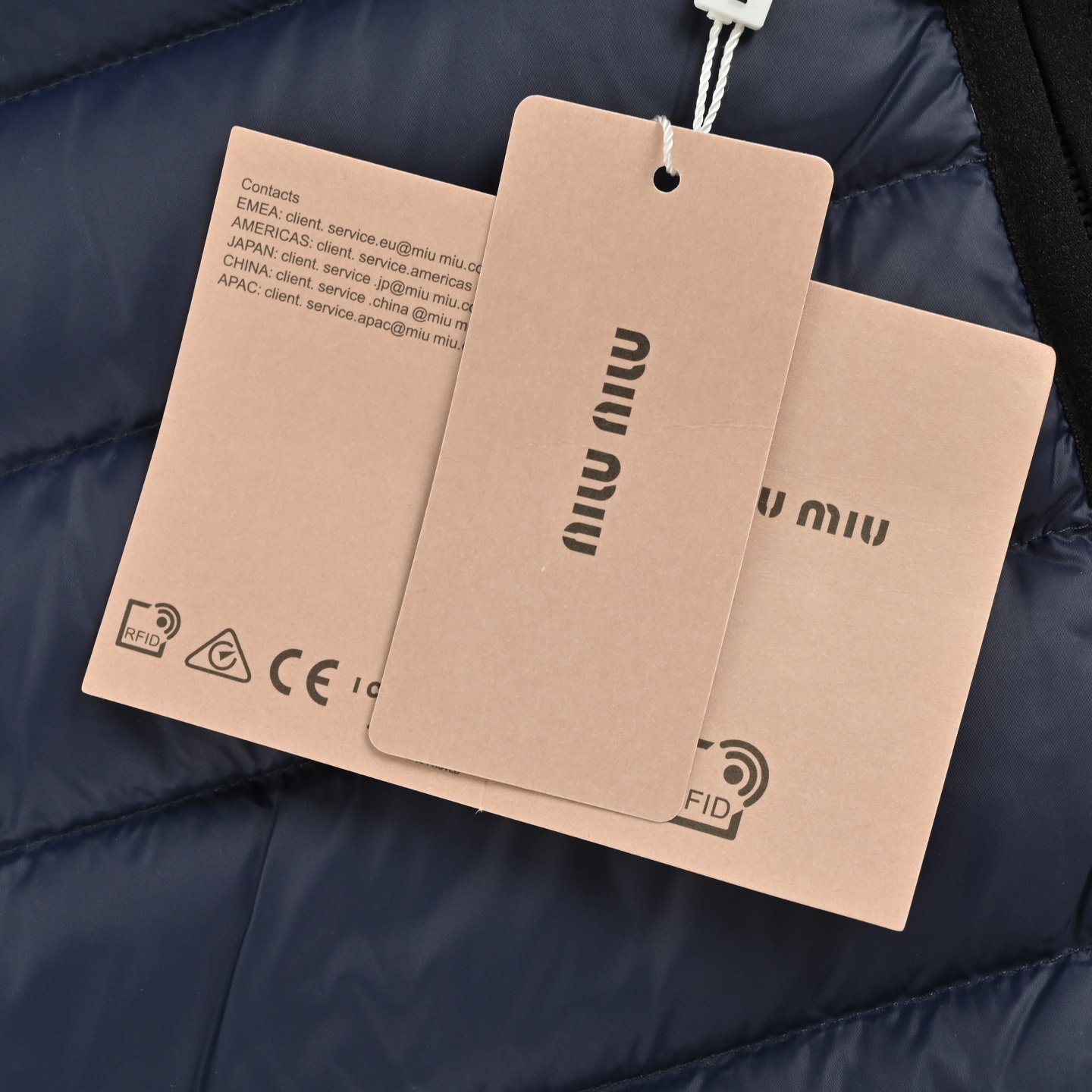 Miu Miu/缪缪 字母绣排骨羽绒马甲