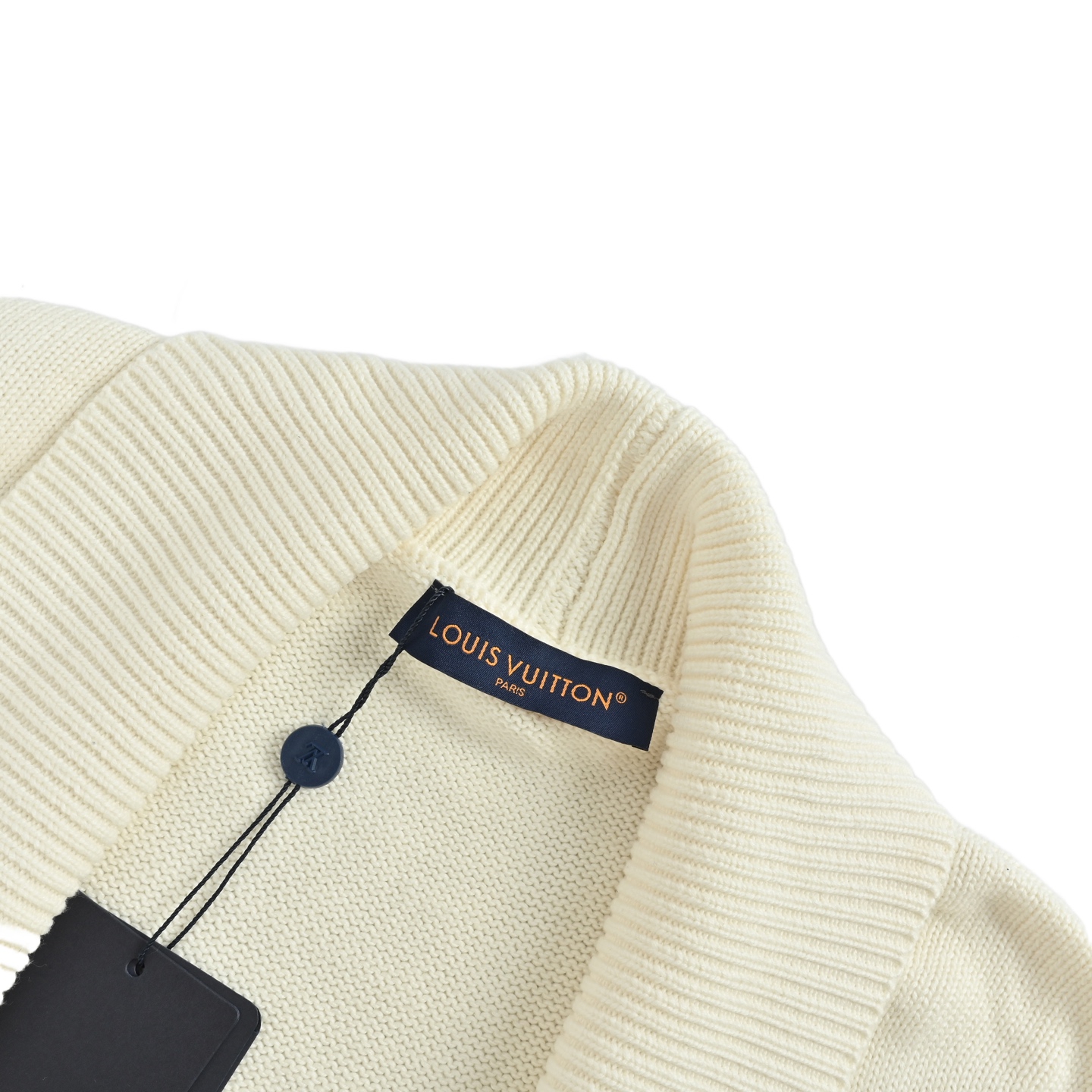 Louis Vuitton/路易威登 25Fw 下摆五金字母徽标开衫毛衣