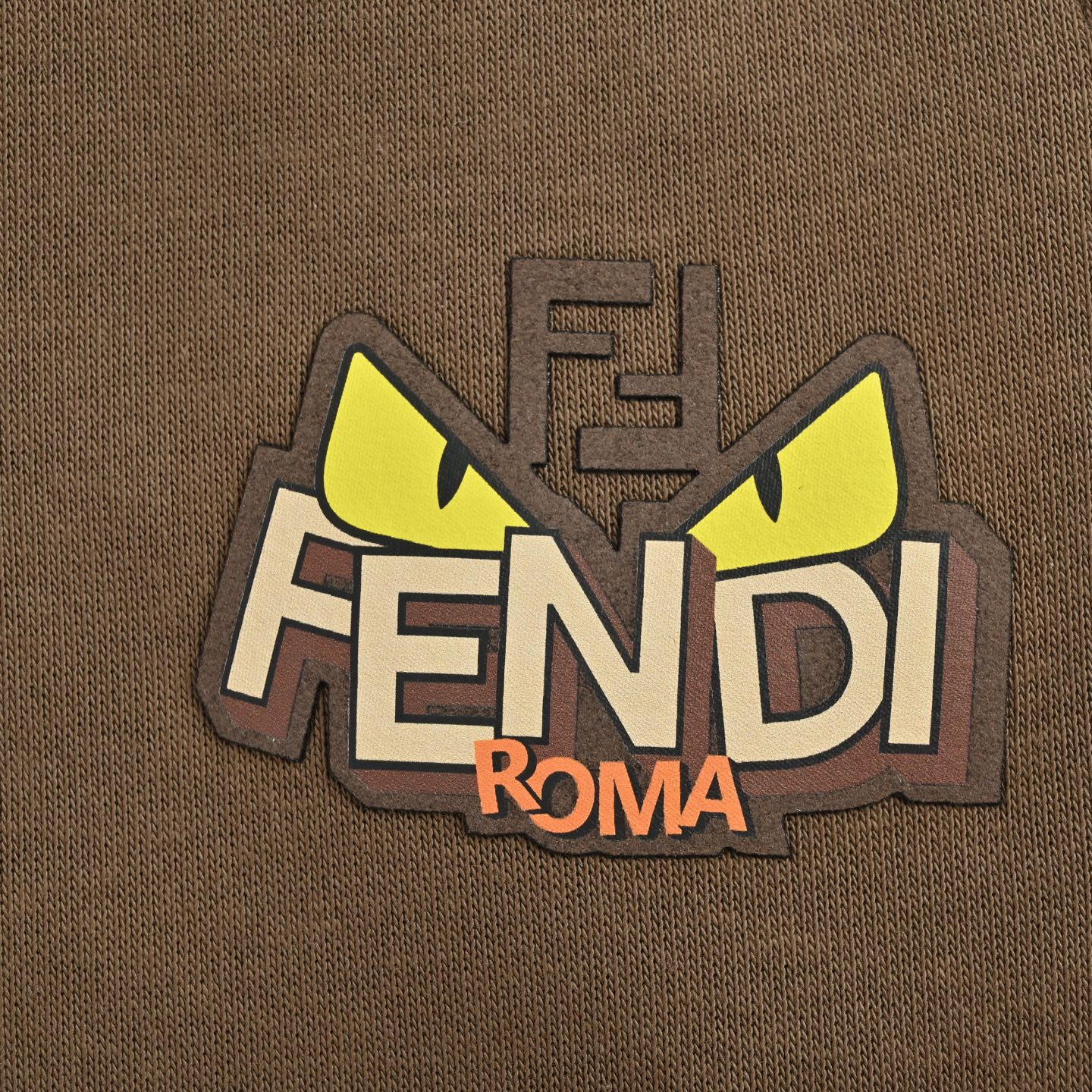 Fendi/芬迪 25Fw 小怪兽眼睛印花长裤 芬迪秋冬新款长裤