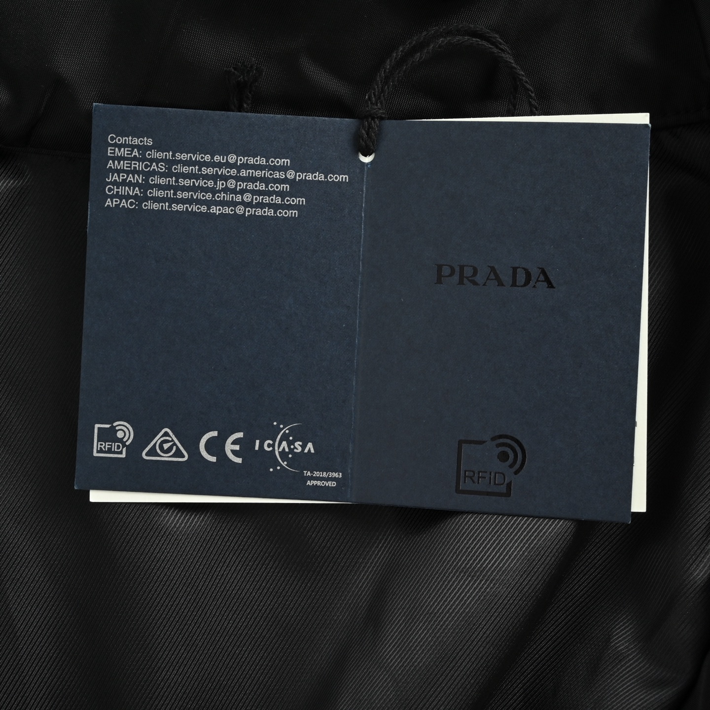Prada/普拉达 25Fw 尼龙立领棉服夹克
