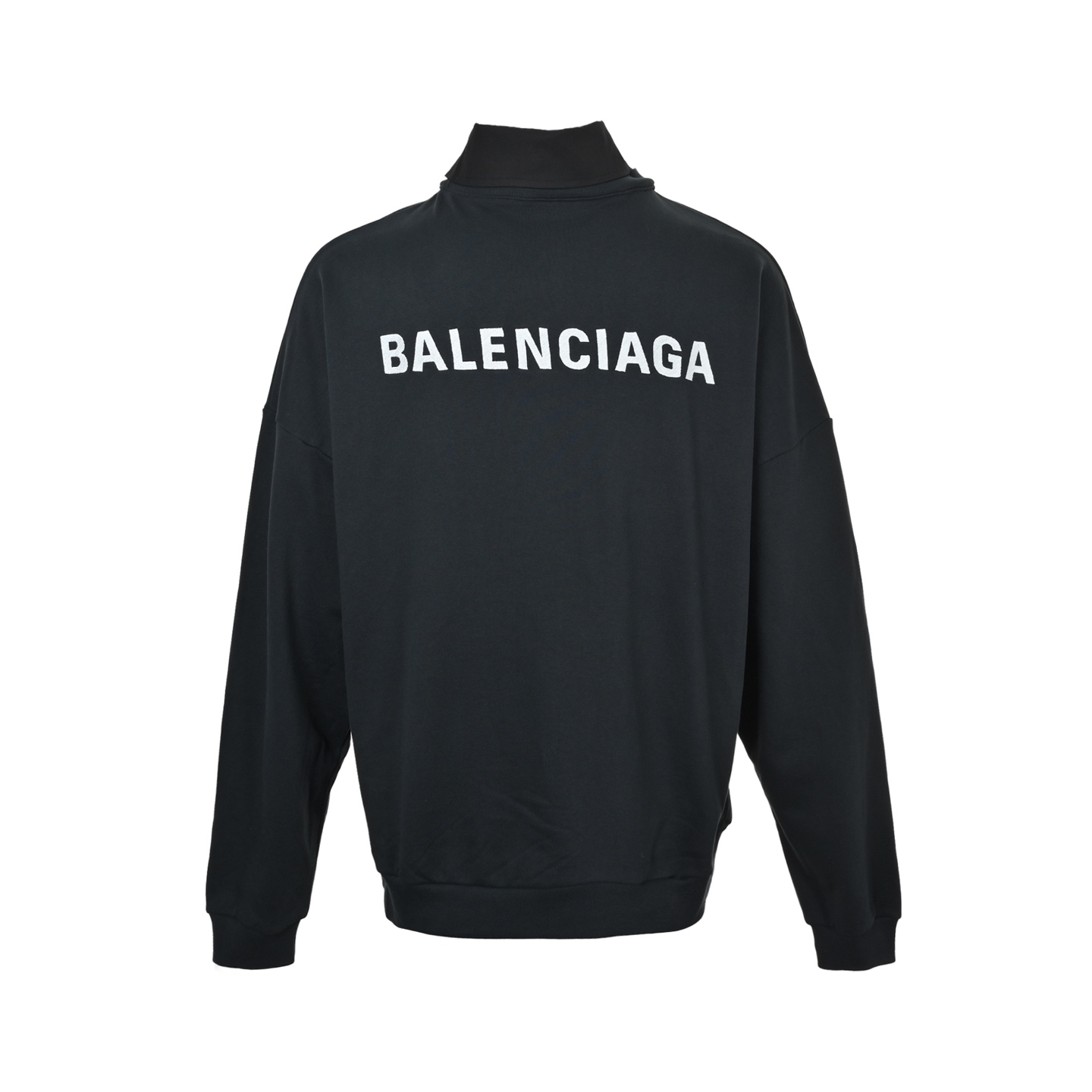 Balenciaga/巴黎世家 前后刺绣假两件Polo领卫衣