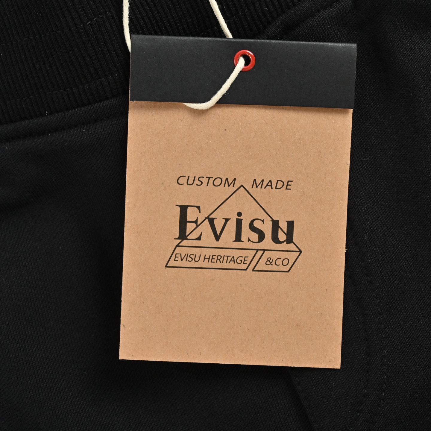 Evisu/福神 烫金刺绣字母长裤