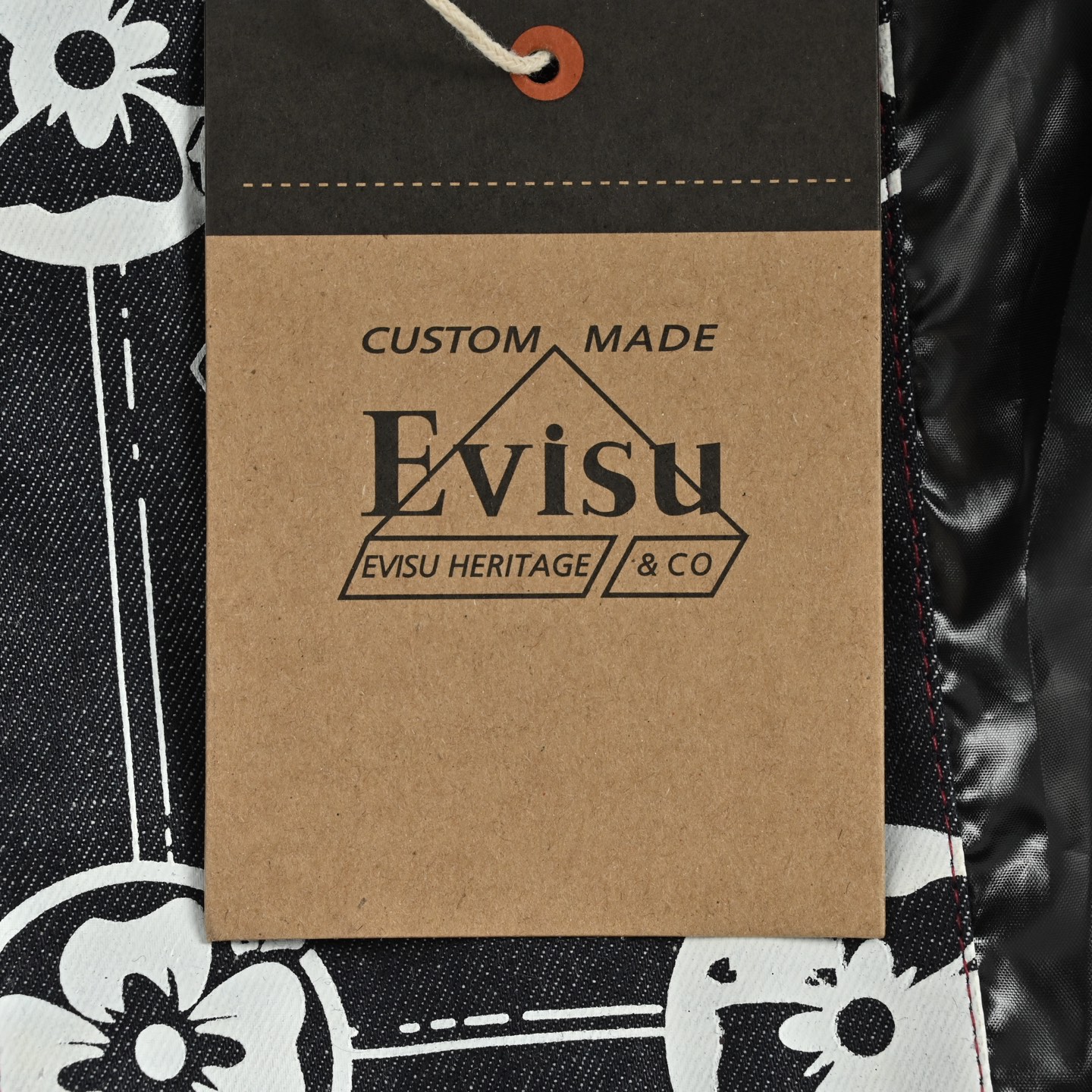 Evisu/福神 25Fw 刺绣家花连帽棉服外套