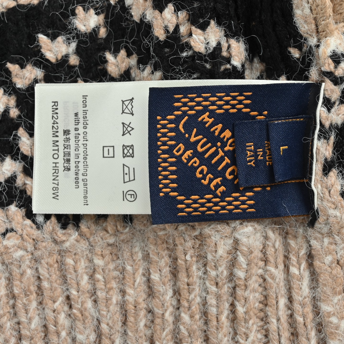 Louis Vuitton/路易威登 25Fw 龙虾提花针织拉链毛衣外套