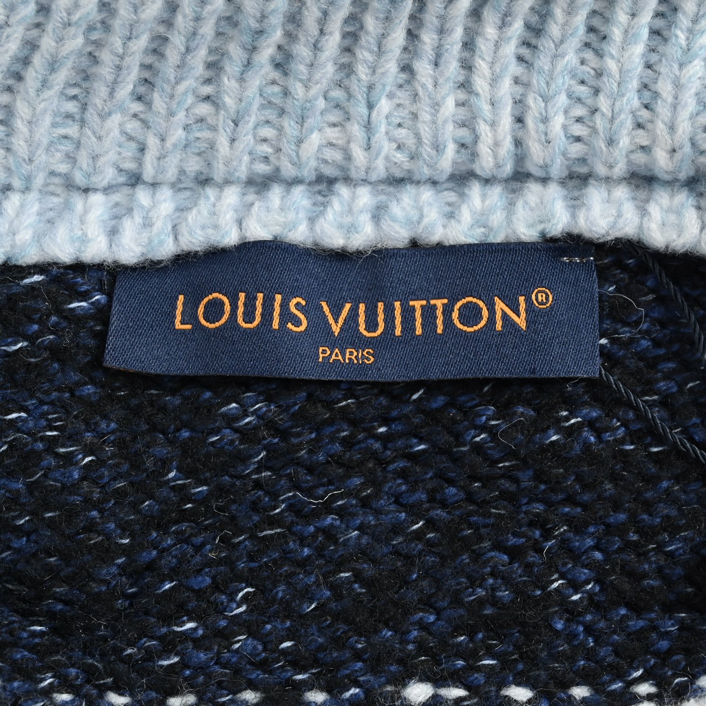 Louis Vuitton/路易威登 25Fw 鲸鱼提花针织拉链毛衣外套