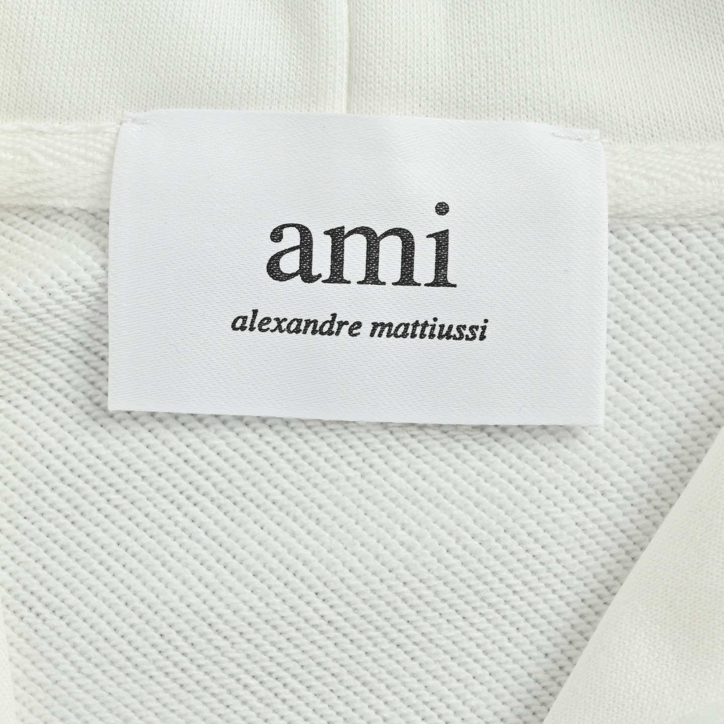 Ami 重影爱心毛巾绣连帽卫衣