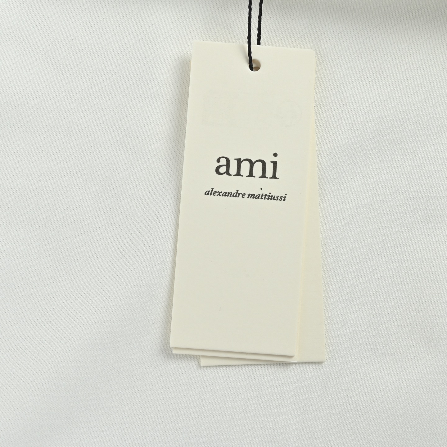 Ami 重影爱心毛巾绣连帽卫衣