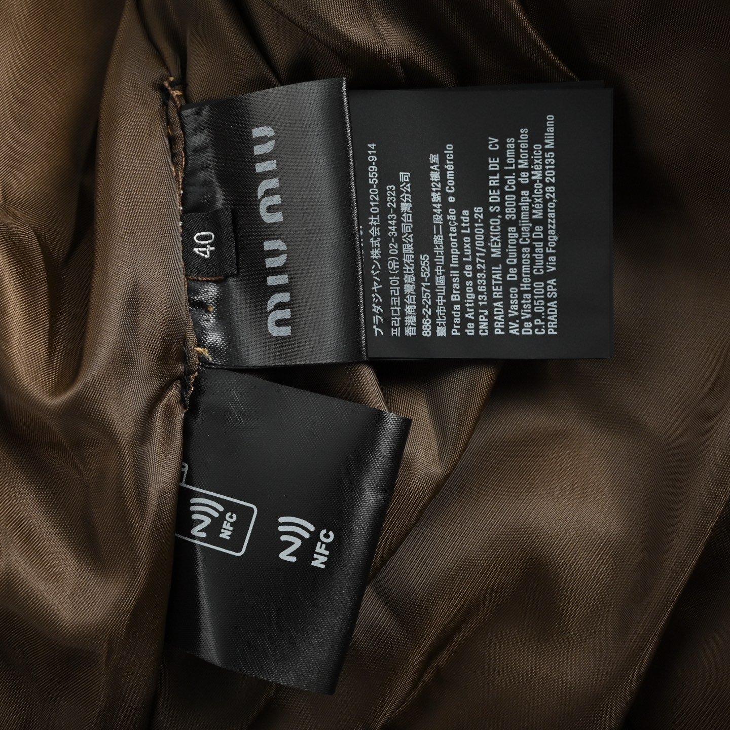 Miu Miu 25Fw Miu小标牛仔棉服外套