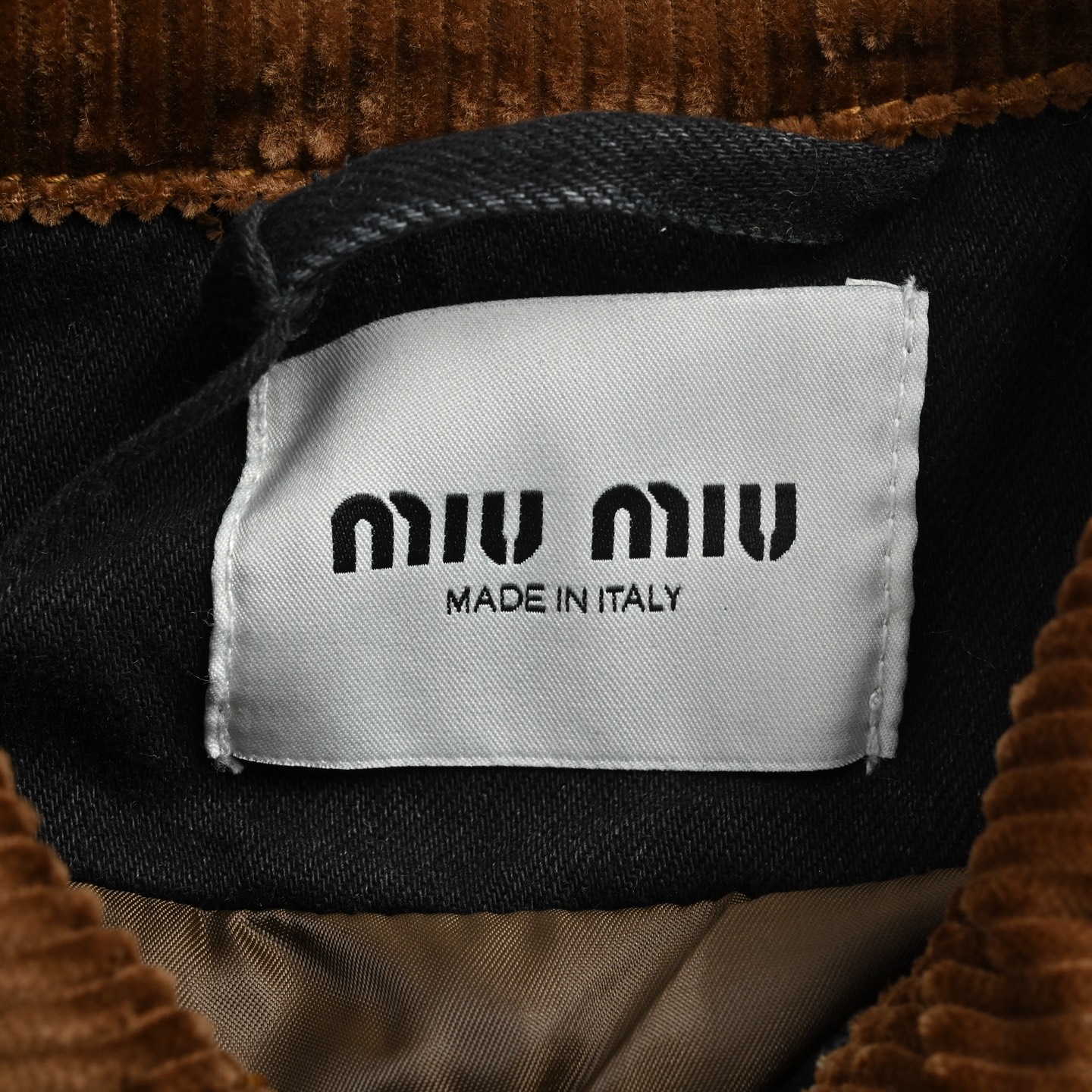 Miu Miu 25Fw Miu小标牛仔棉服外套