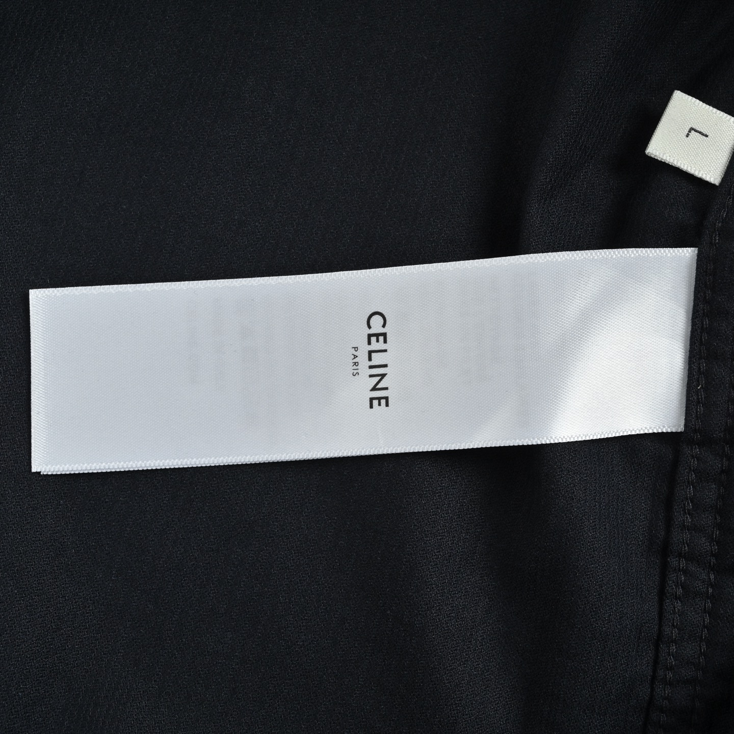 Celine/赛琳 凯旋门刺绣口袋衬衫 定制御绒凸纹缎面棉