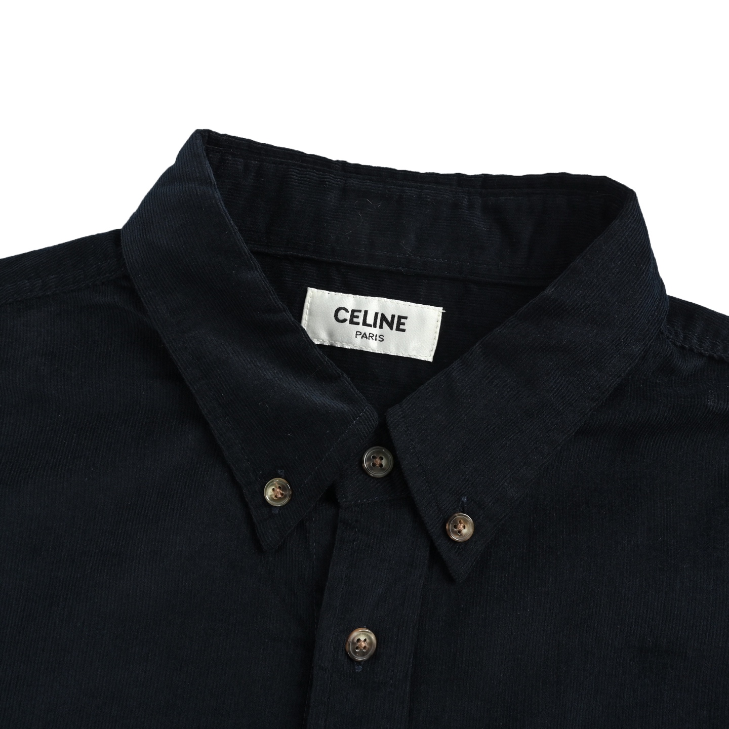 Celine/赛琳 凯旋门刺绣口袋衬衫 定制御绒凸纹缎面棉