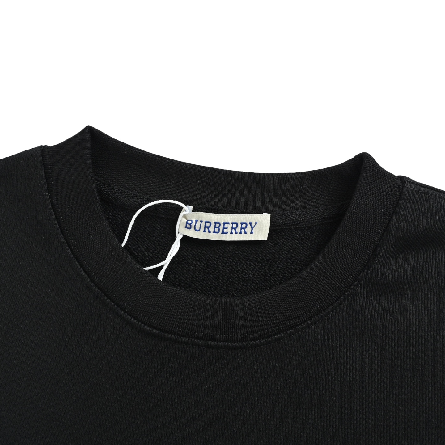 Bueberry/巴宝莉 25Fw 格纹贴布TB字母刺绣圆领卫衣