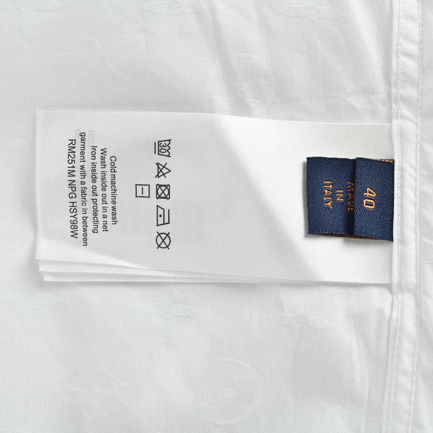 Louis Vuitton/路易威登 棋盘格暗纹提花长袖衬衫