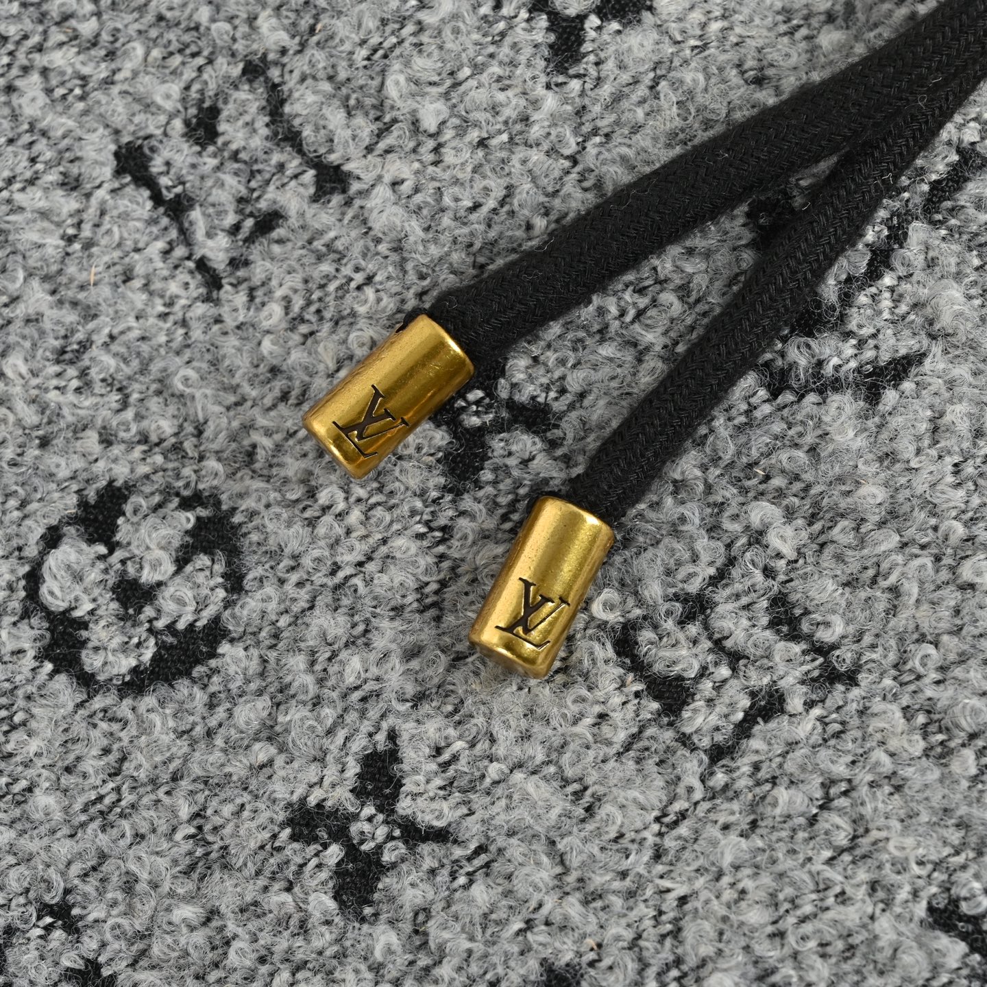 Louis Vuitton/路易威登 25Fw 满幅老花提花毛呢连帽外套 LV Monogram连帽外套