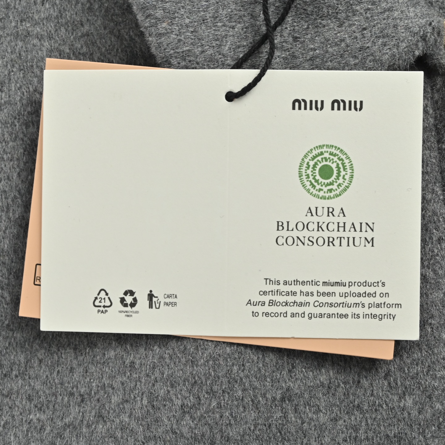 Miu Miu/缪缪 小标刺绣羊绒夹克外套
