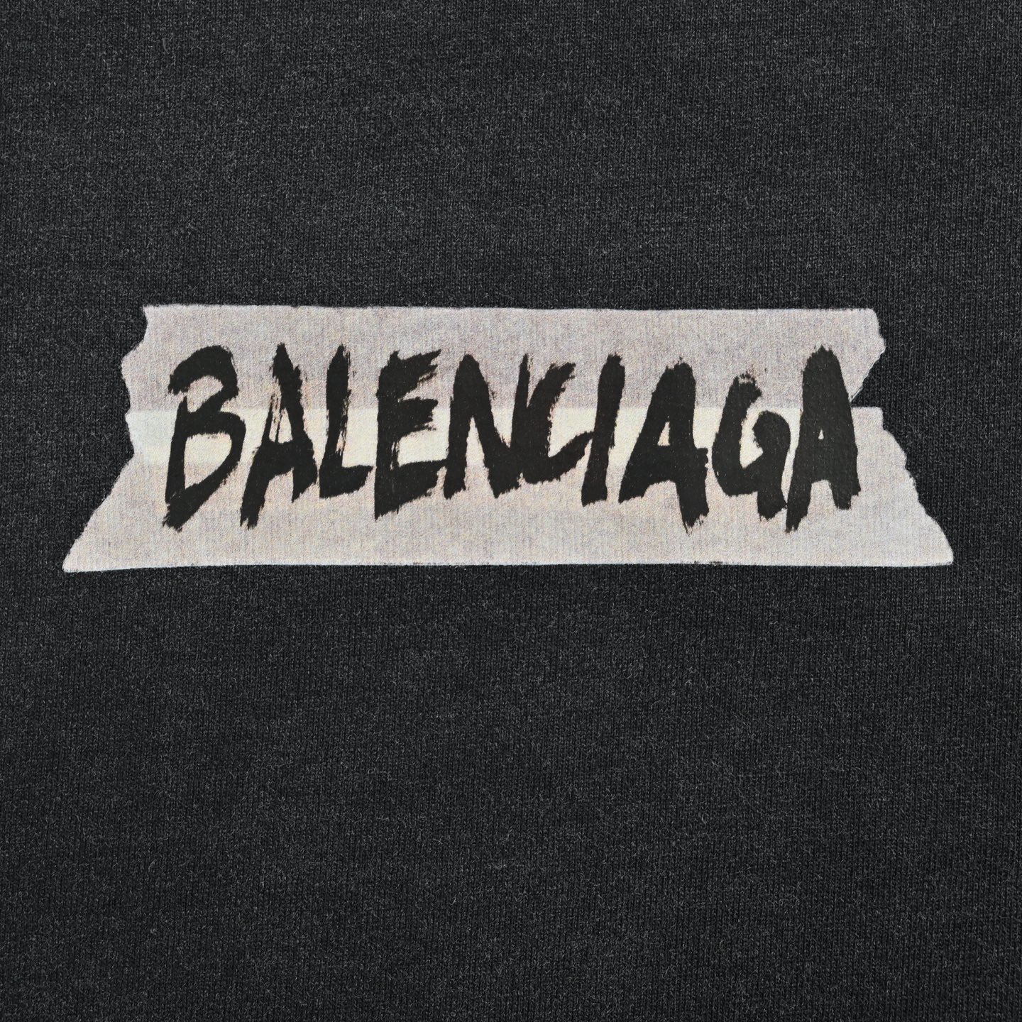 Balenciaga/巴黎世家 牛皮纸胶带字母做旧长袖