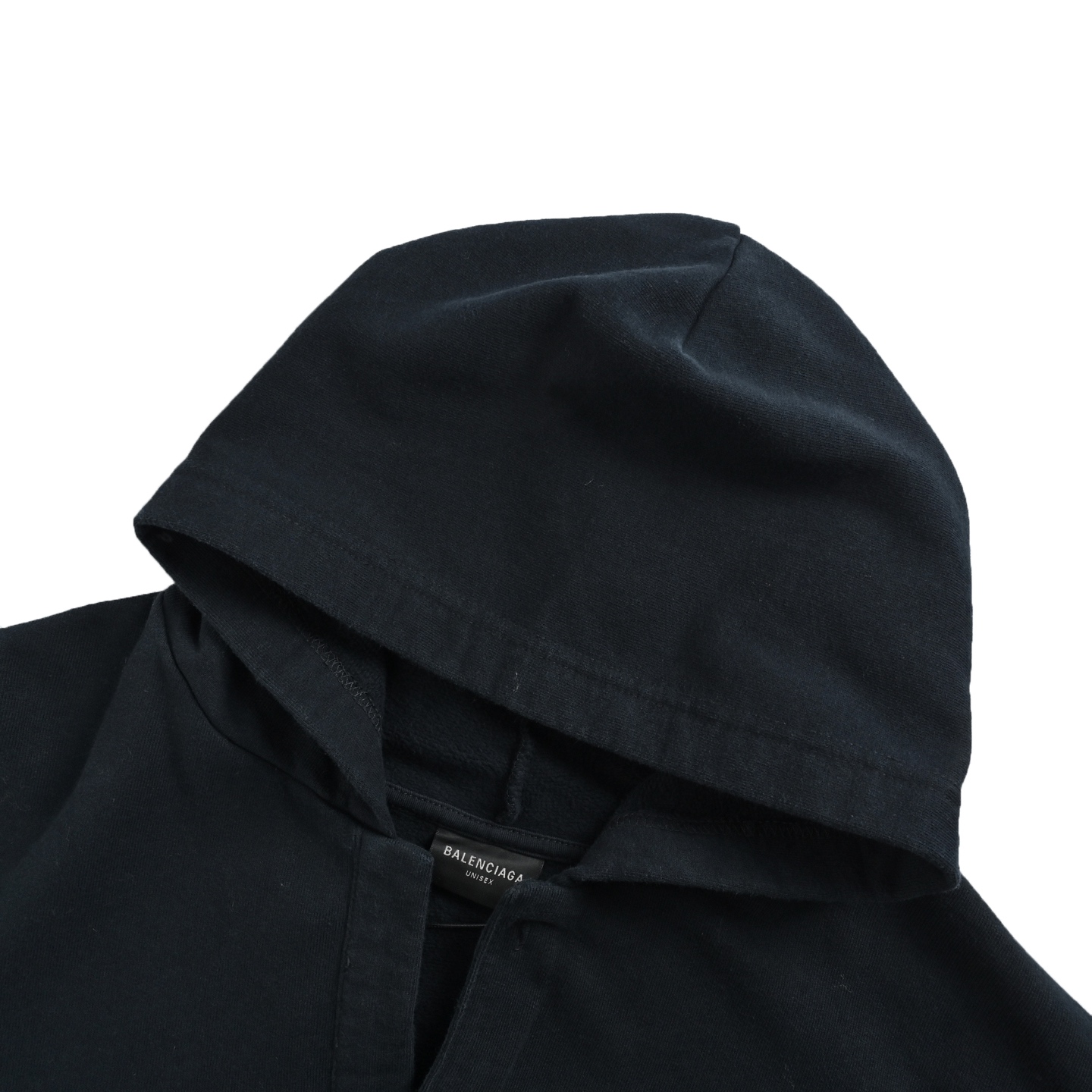 Balenciaga/巴黎世家 V领前后字母刺绣连帽卫衣